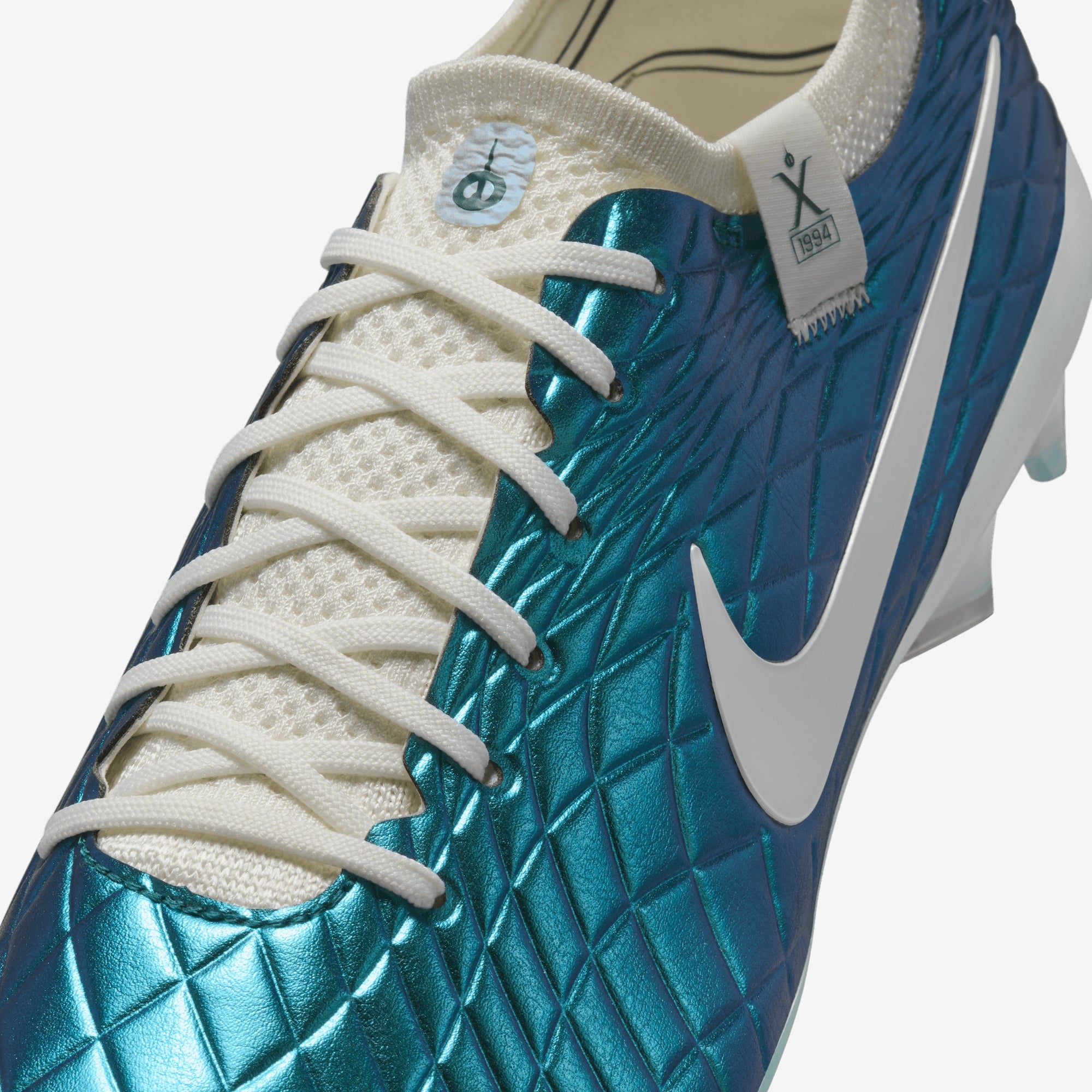 Nike Tiempo Emerald Legend 10 Elite FG Low-Top Soccer Cleats - Dk Atomic Teal/Sail