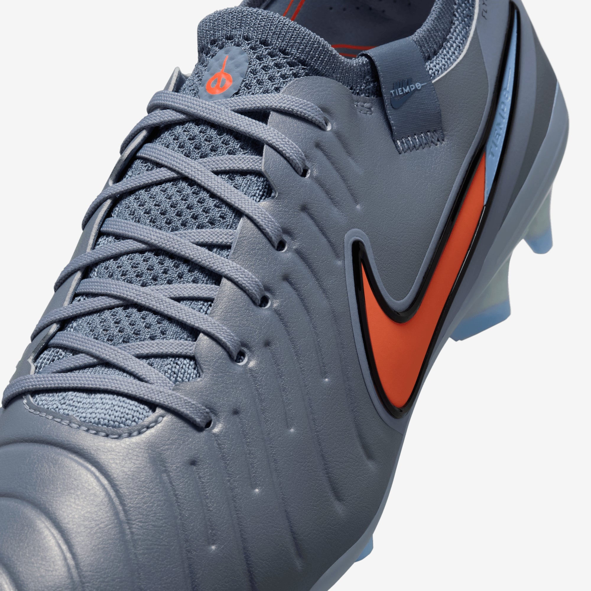 Nike Tiempo Legend 10 Elite Firm-Ground Low-Top Soccer Cleats - Blue Eclipse/Black