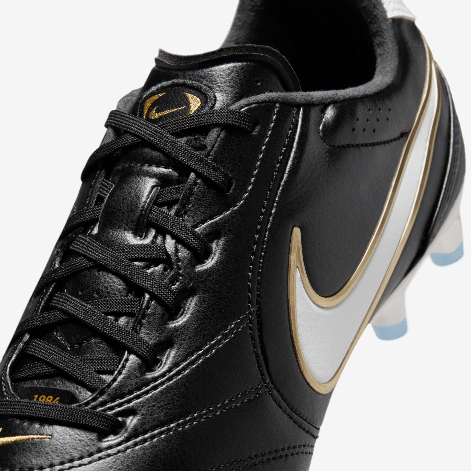 Nike Tiempo Ligera Pro Firm-Ground Low-Top Soccer Cleats - Black/White
