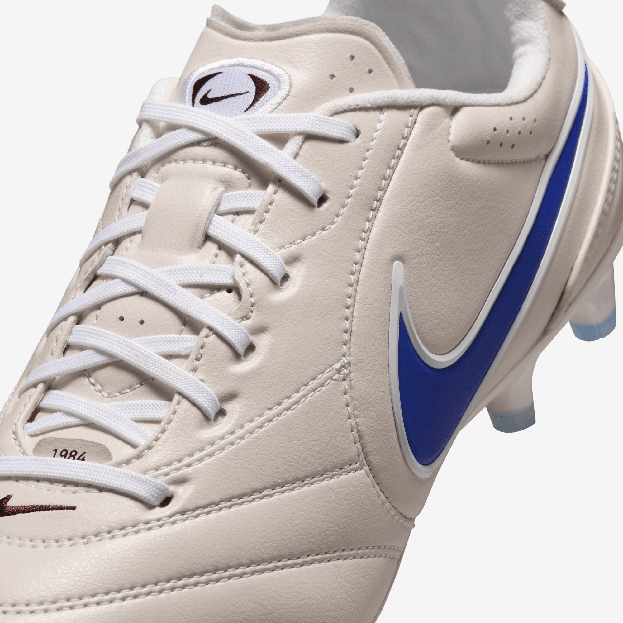 Nike Tiempo Ligera Pro Firm-Ground Low-Top Soccer Cleats - Chalk/Racer Blue-White