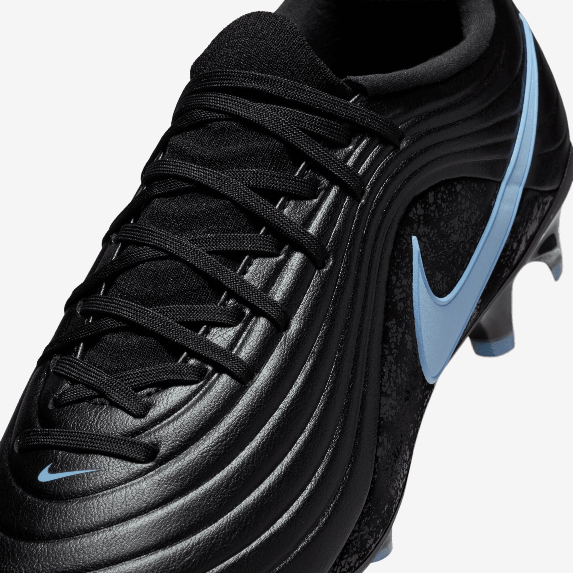 Nike Tiempo Maestro Academy Multi-Ground Low-Top Soccer Cleats - Black/Ice Blue
