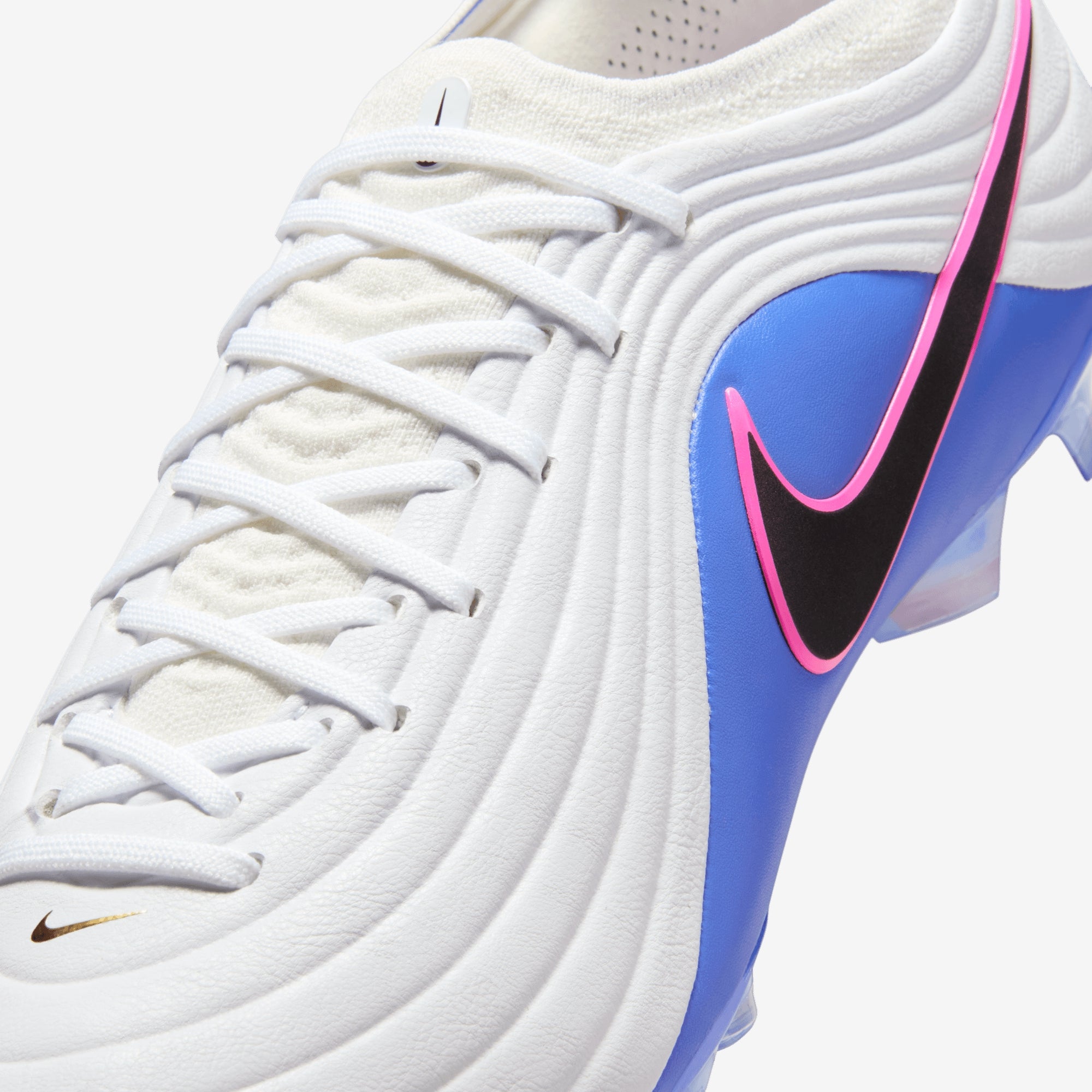 Nike Tiempo Maestro Elite Firm-Ground Low-Top Soccer Cleats - White/Black-Racer Blue-Pink Blast