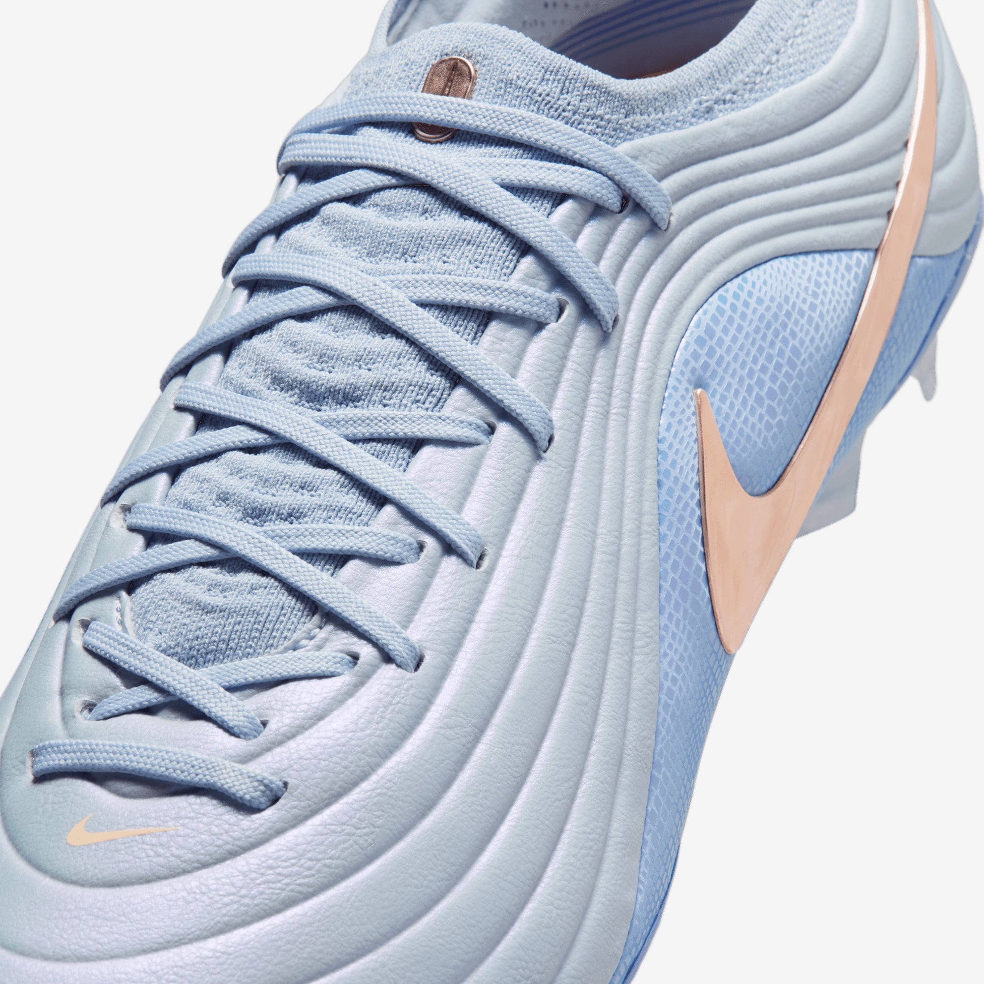 Nike Tiempo Maestro Elite LV8 Firm-Ground Low-Top Soccer Cleats - Ghost/Crimson Tint-Royal Pulse