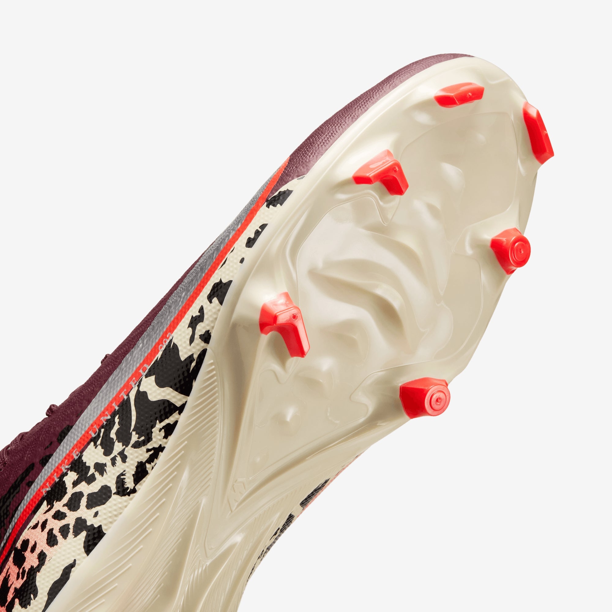 Nike United Mercurial Superfly 10 Academy Multi-Ground High-Top Soccer Cleats - Burgundy Crush/Metallic Silver