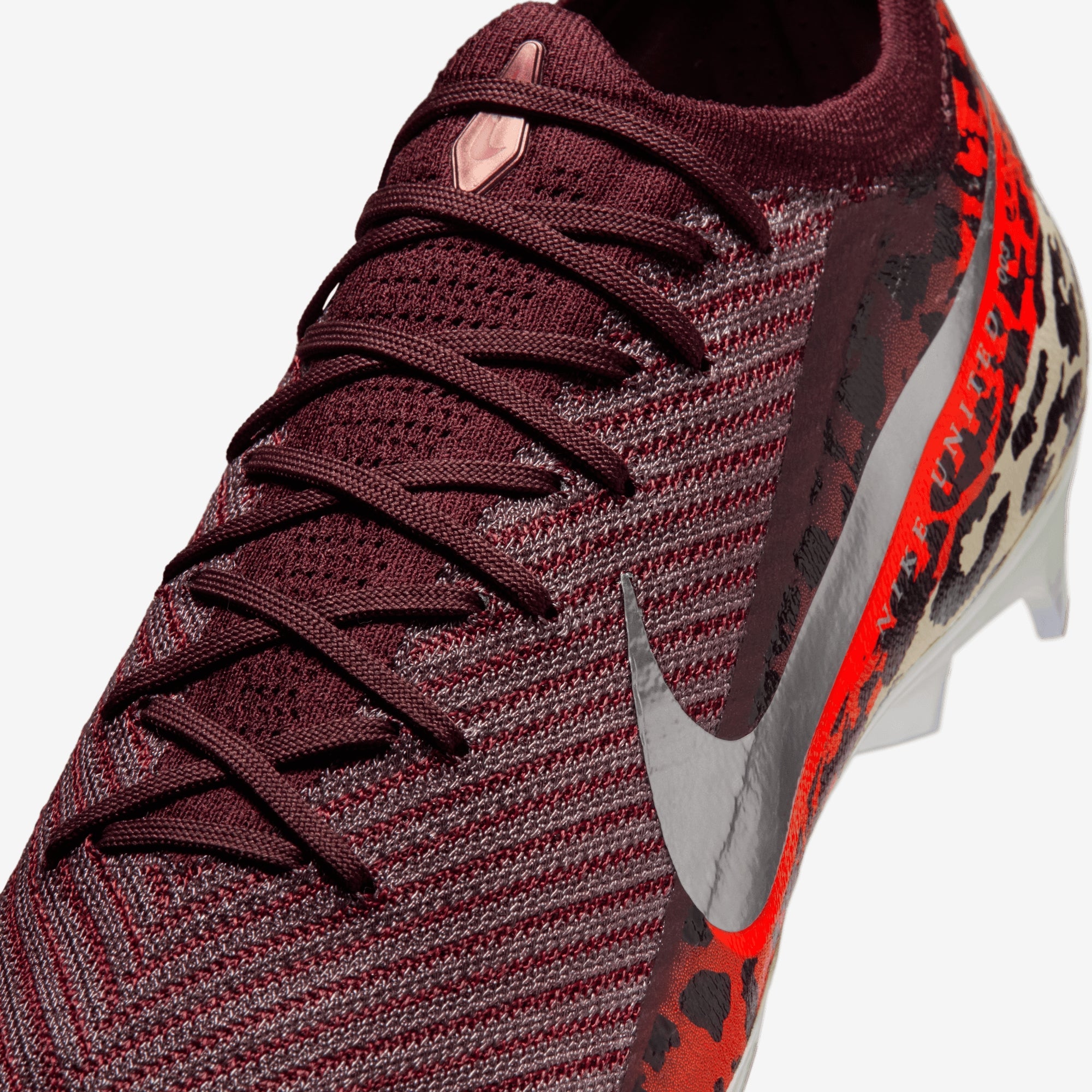 Nike United Vapor 16 Elite Firm-Ground Low-Top Soccer Cleats - Burgundy Crush/Metallic Silver