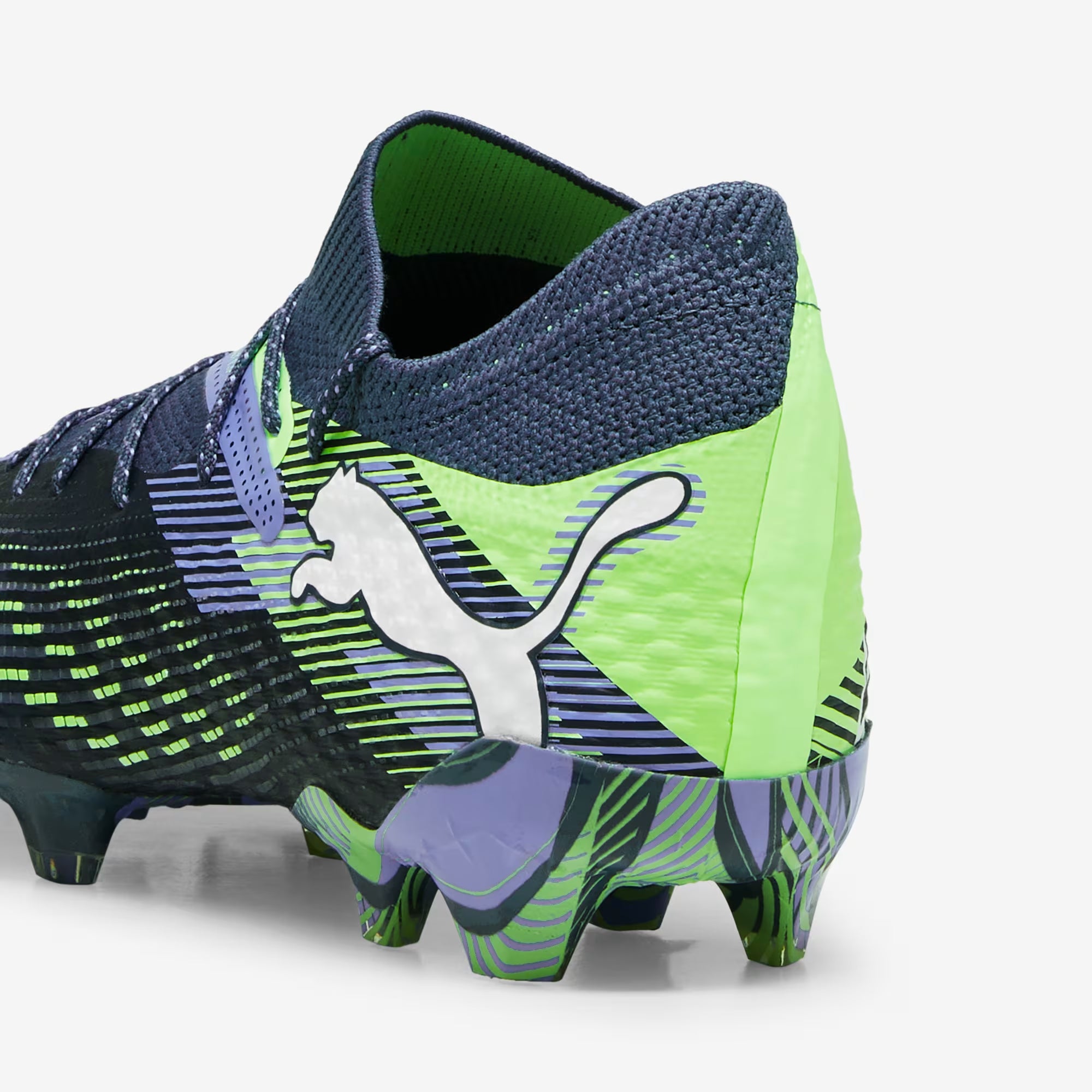 PUMA FUTURE 7 ULTIMATE Firm/Artificial-Ground Low-Top Soccer Cleats - Gray Skies-PUMA White-Fizzy Apple