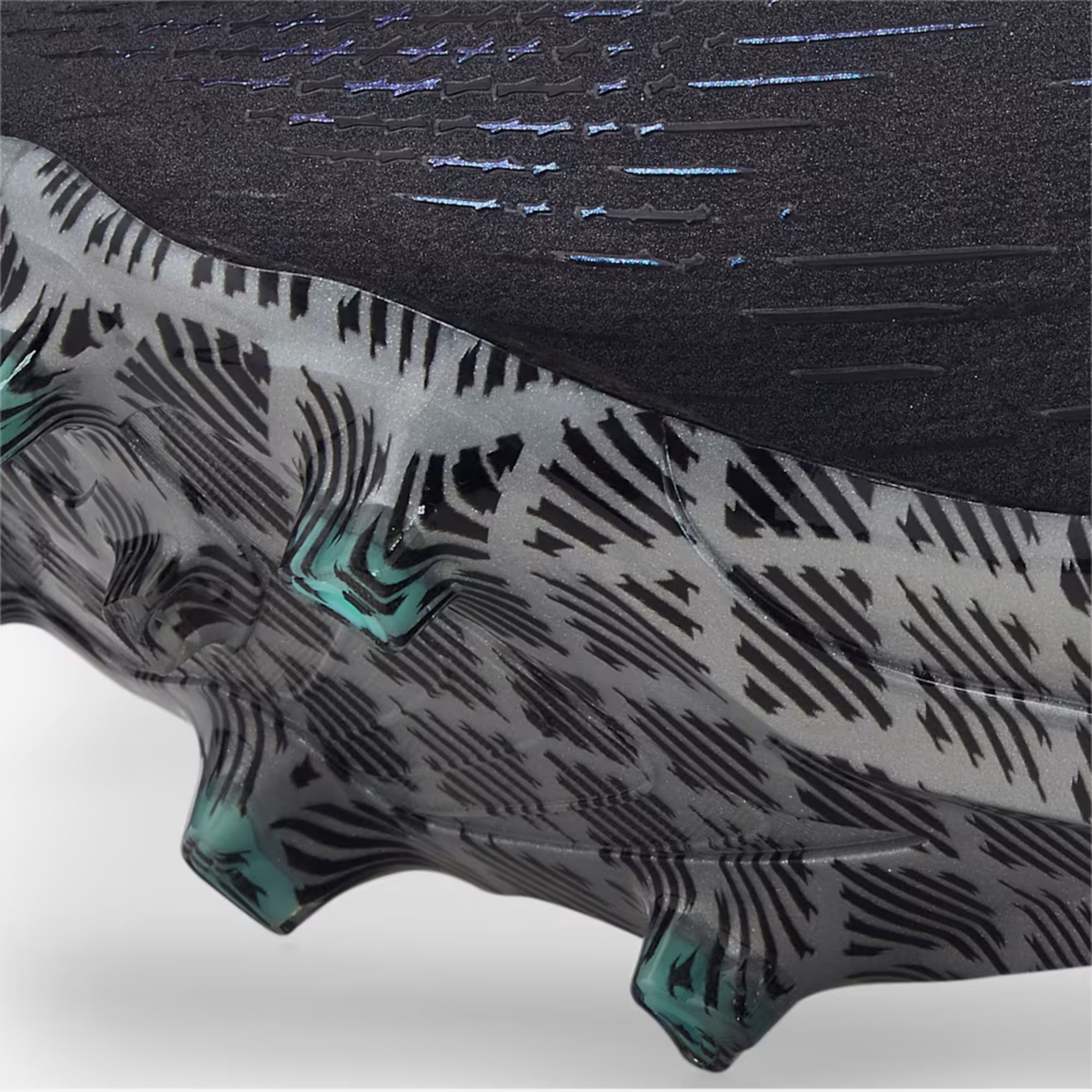 PUMA ULTRA ULTIMATE Firm/Artificial-Ground Low-Top Soccer Cleats - PUMA Black-PUMA White-Elektro Aqua