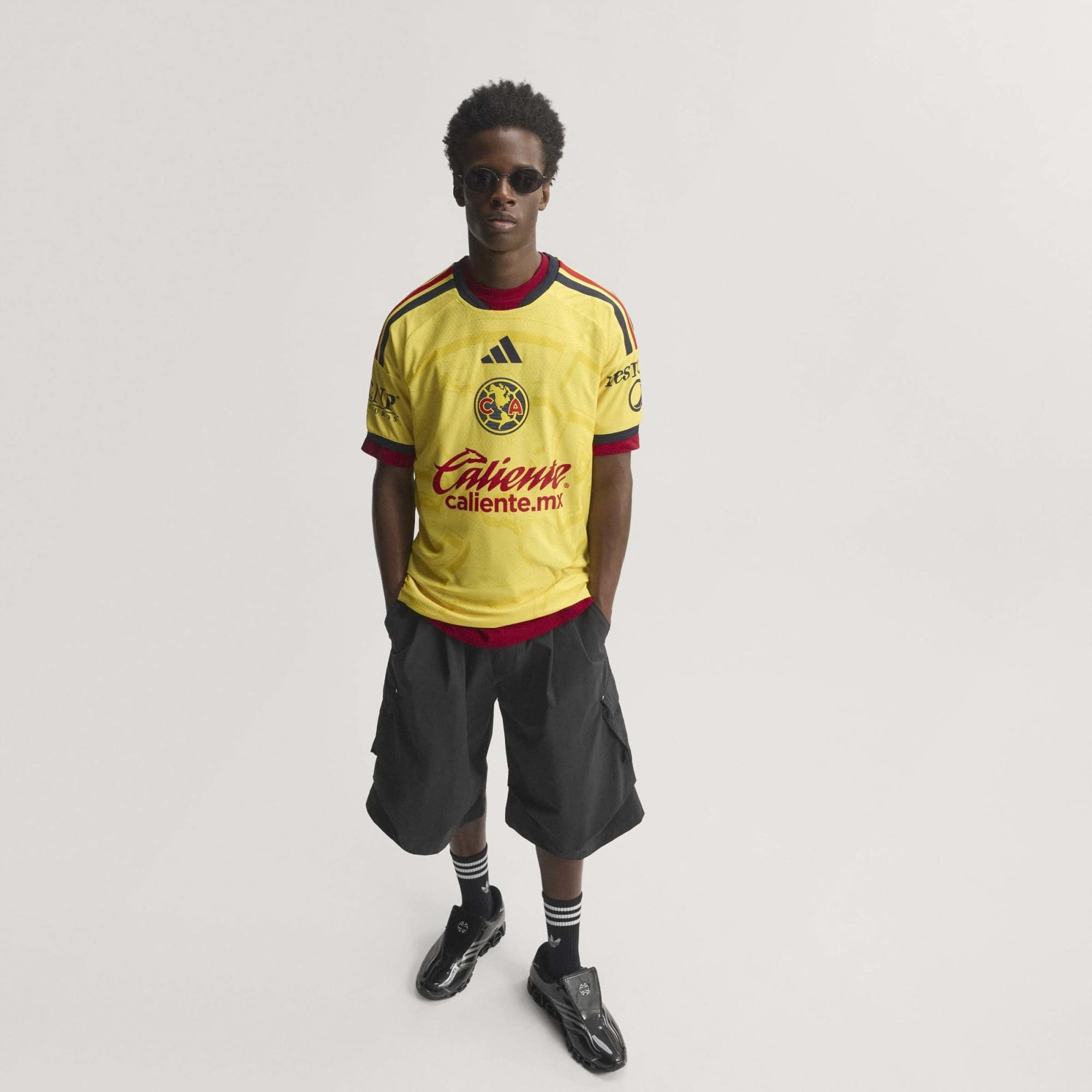 adidas Club America 2026/27 Match Home Men's Soccer Authentic Jersey - Impact Yellow / Legend Ink