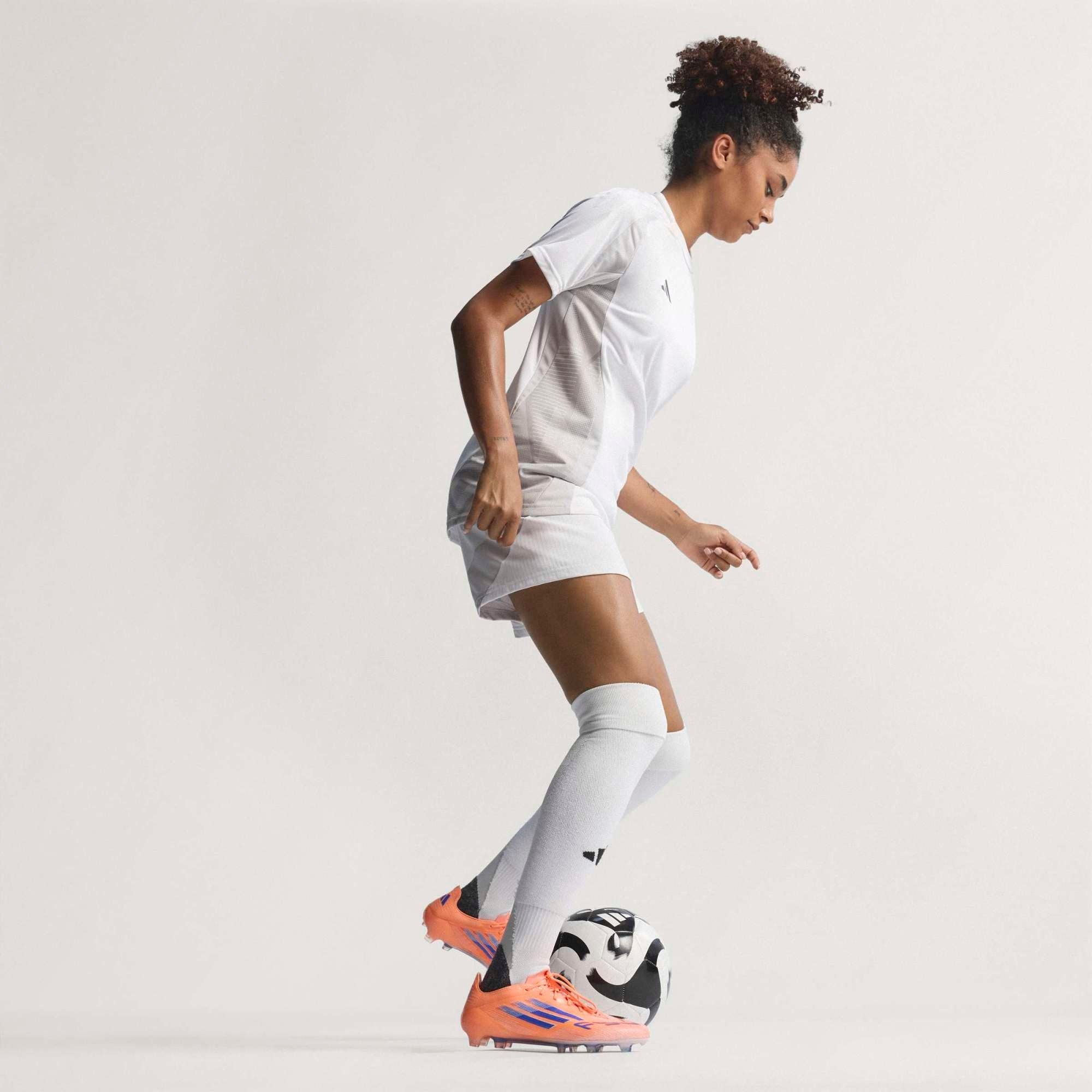 adidas F50 Elite Firm-Ground Low-Top Soccer Cleats - Beam Orange / Lucid Blue / Cloud White