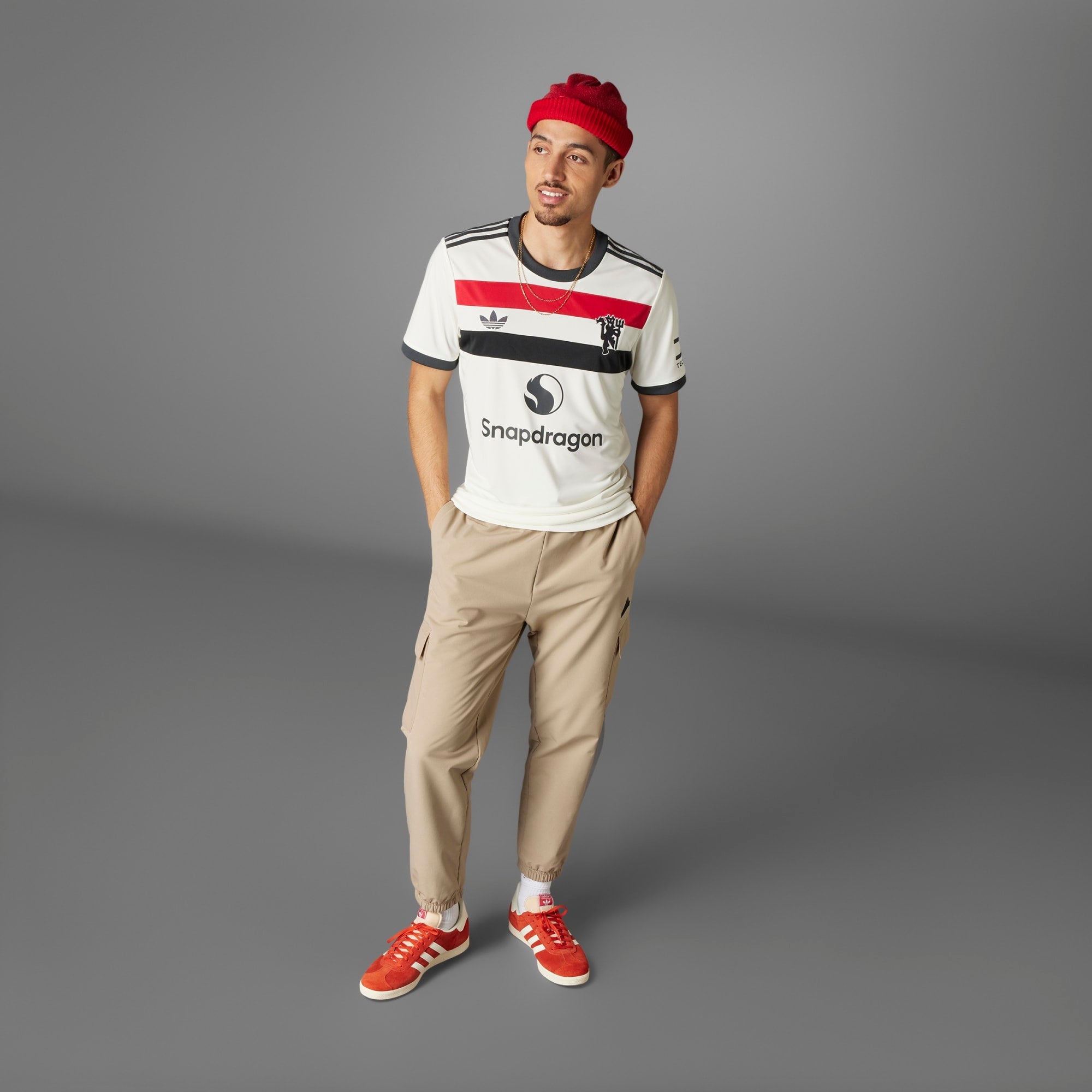 adidas Manchester United 2024/25 Stadium Third Men's Soccer Jersey - Off White