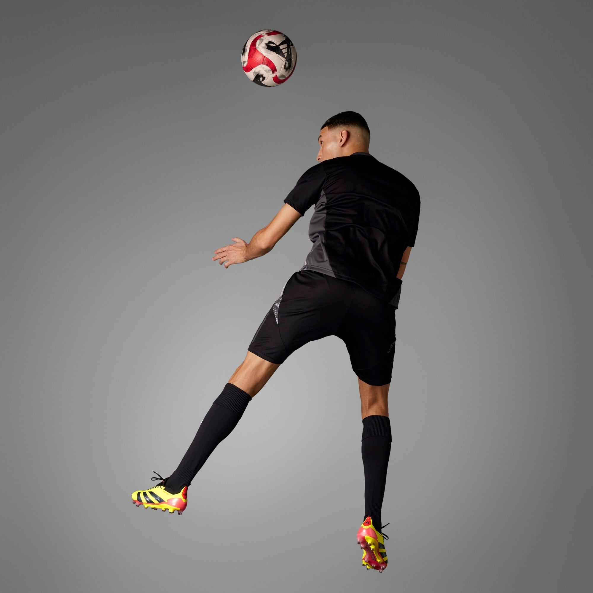 adidas Predator Elite Firm-Ground Low-Top Soccer Cleats - Team Solar Yellow 2 / Core Black / Solar Red