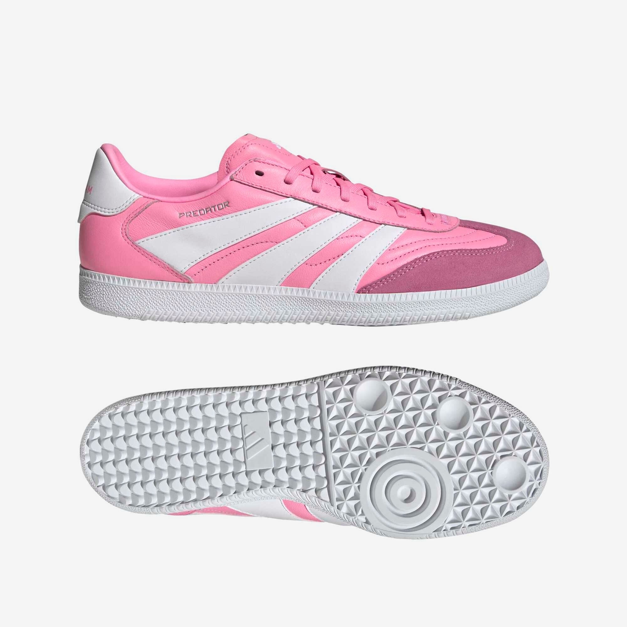 adidas Predator Freestyle Indoor/Court Low-Top Soccer Shoes - Beam Pink / Ftwr White / Core Black