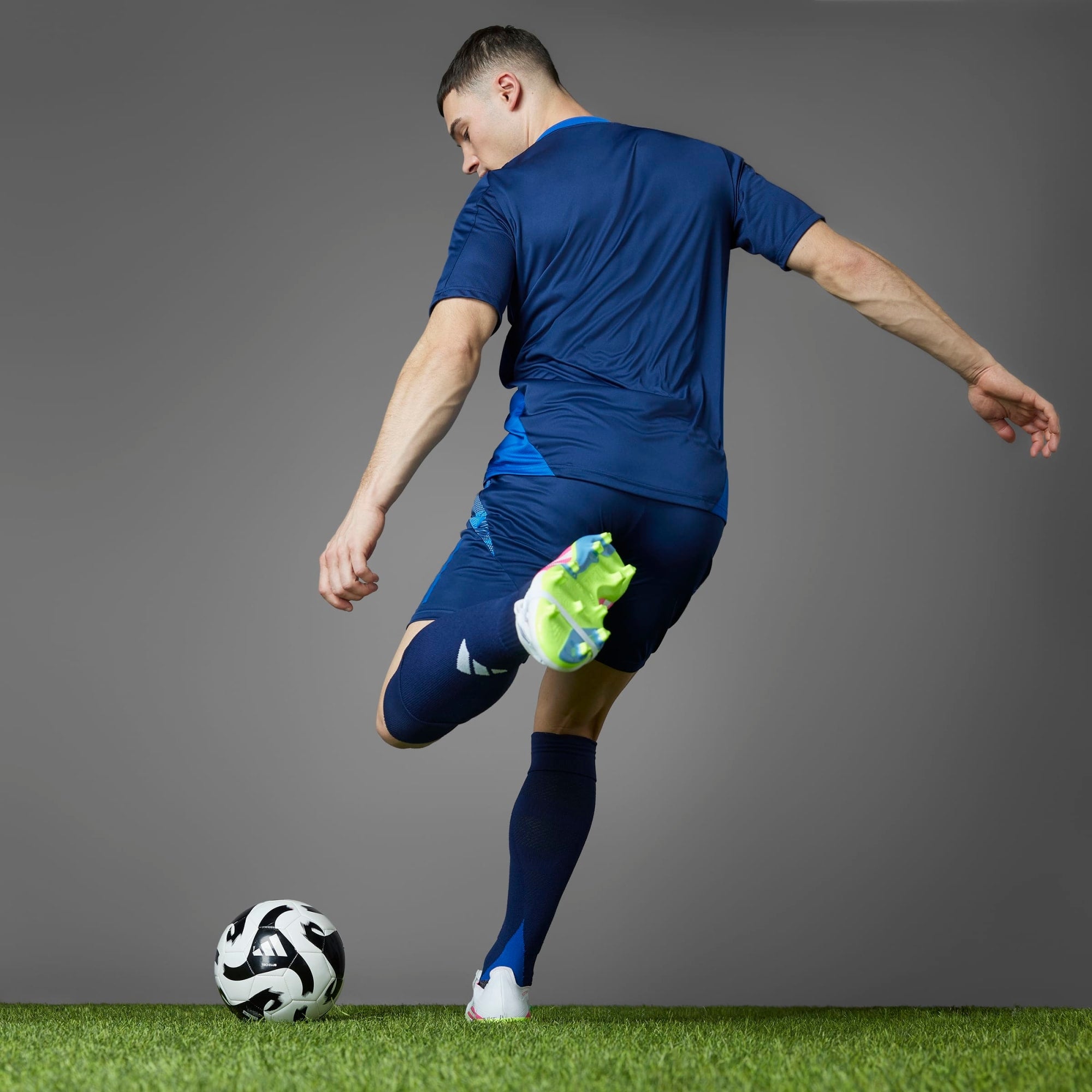 adidas Predator League Fold-Over Tongue Firm/Multi-Ground Low-Top Soccer Cleats - Cloud White / Lucid Pink / Lucid Lemon