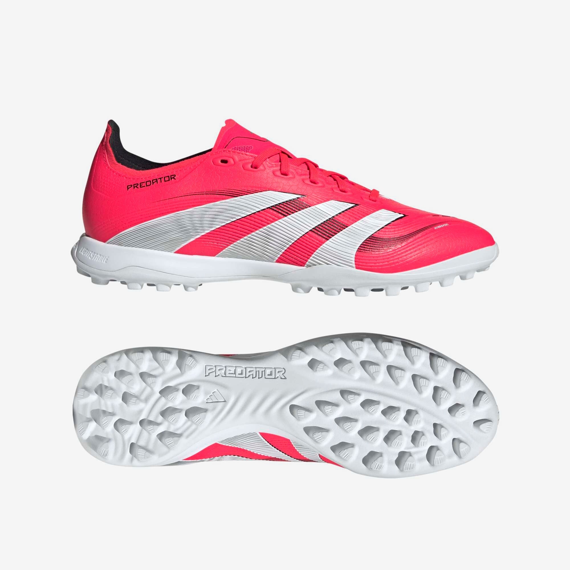 adidas Predator League Turf Low-Top Soccer Shoes - Lucid Red / Cloud White / Core Black