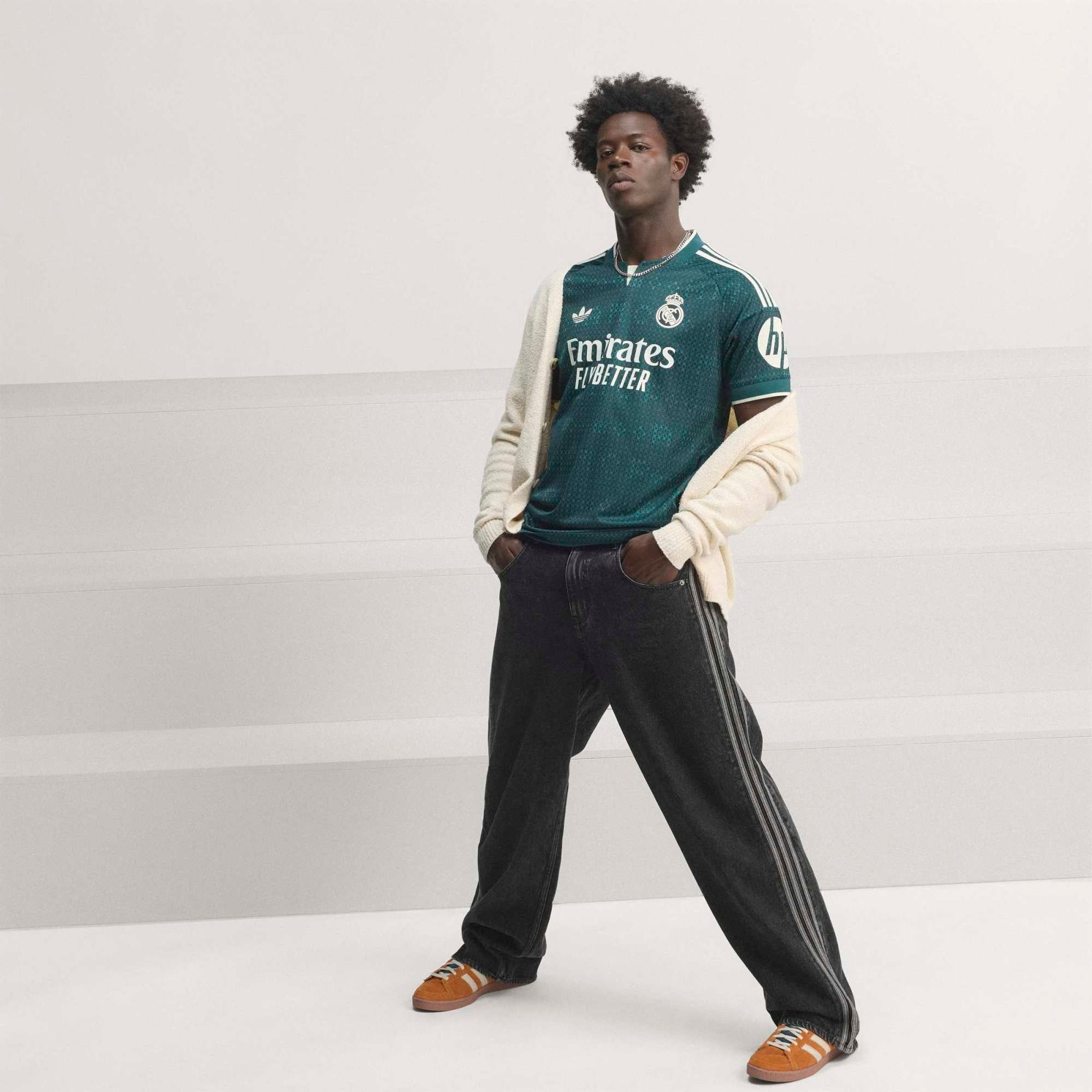 adidas Real Madrid 2026/27 Match Away Men's Soccer Authentic Jersey - Aurora Ivy