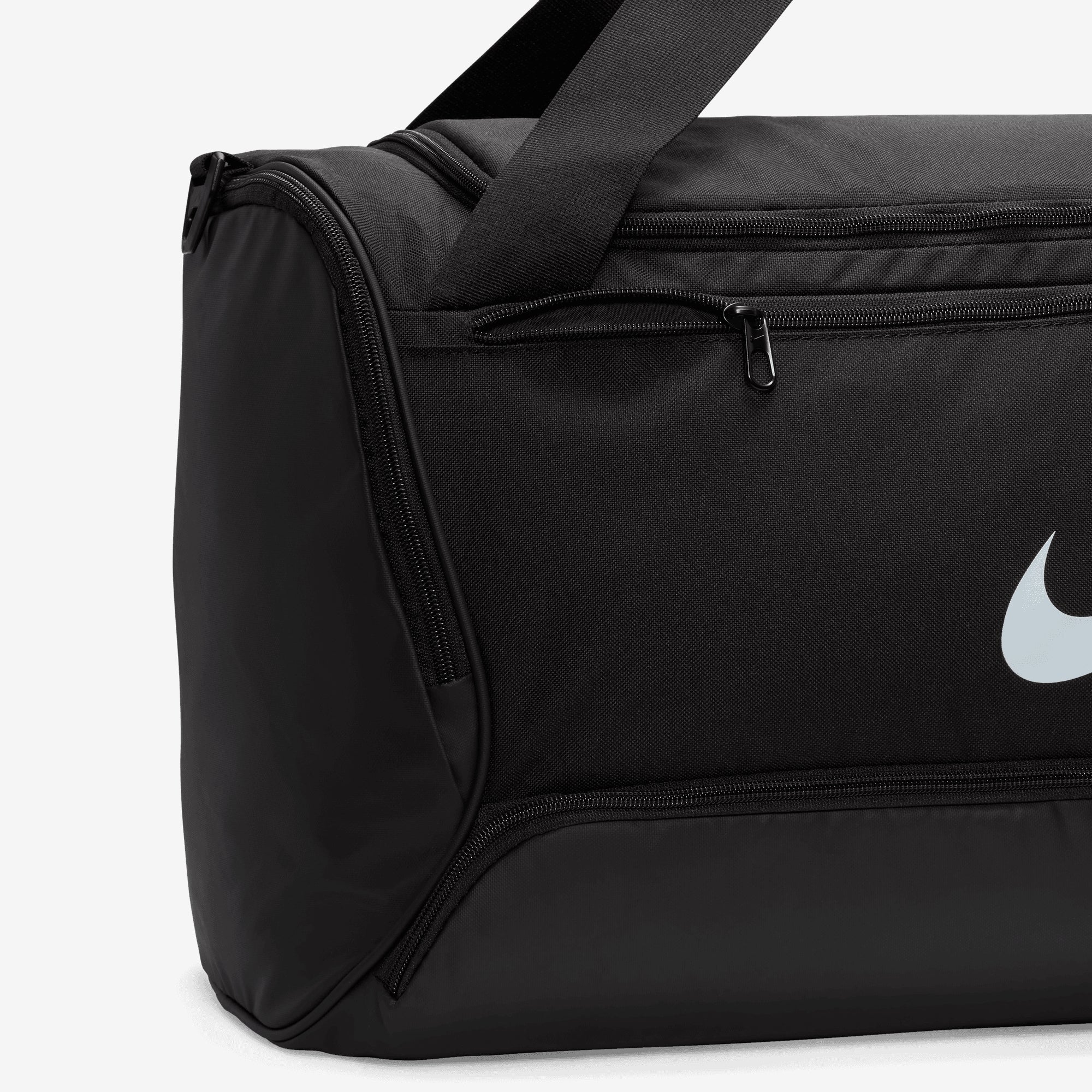 Nike Academy Team Soccer Duffel Bag (Medium, 60L) - Black/Black/White
