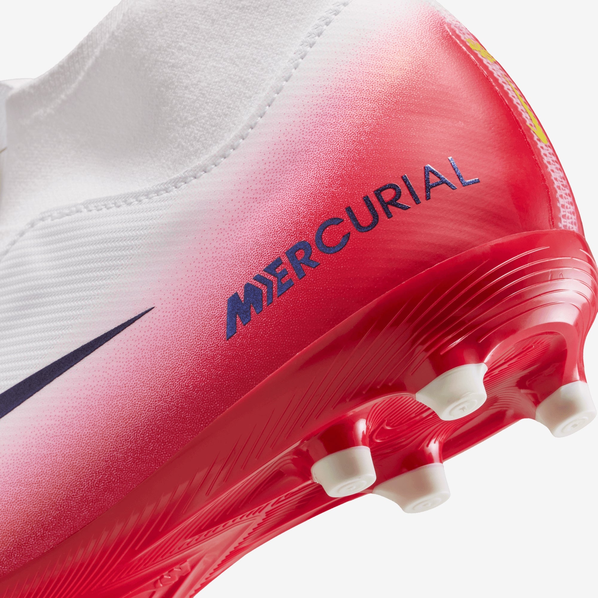 Nike Jr. Mercurial Superfly 10 Academy LV8 Big Kids' Multi-Ground High-Top Soccer Cleats - University Red/Dark Obsidian