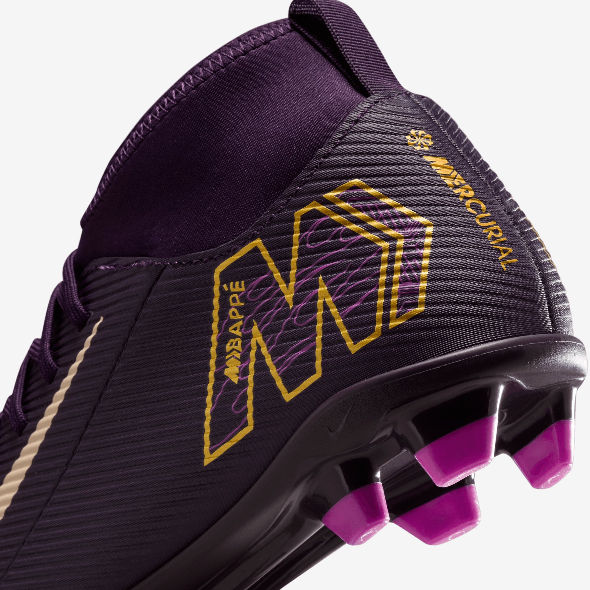 Nike Jr. Mercurial Superfly 10 Club "Kylian Mbappé" Little/Big Kids' MG High-Top Soccer Cleats - Grand Purple/Pale Ivory