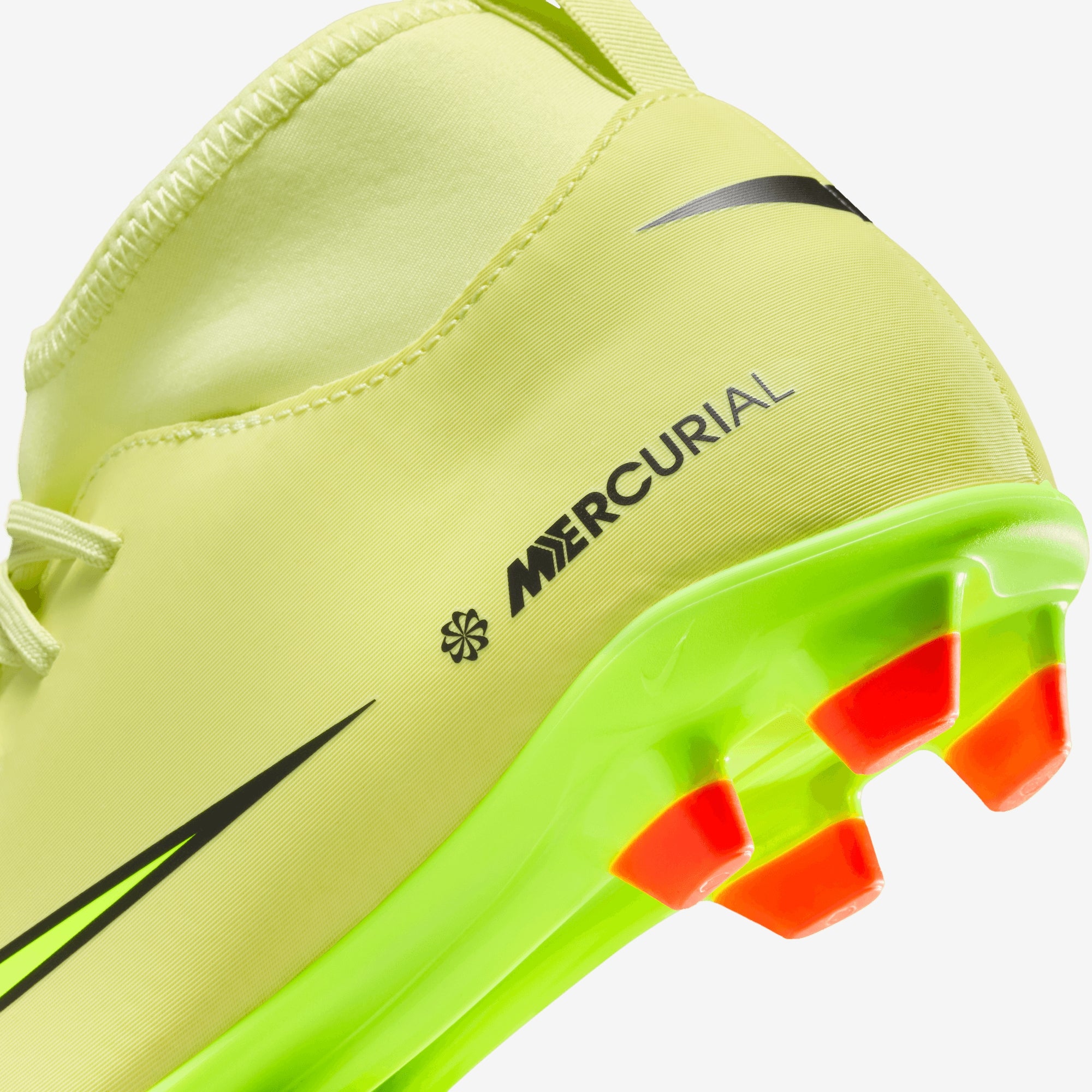 Nike Jr. Mercurial Superfly 10 Club Little/Big Kids' Multi-Ground High-Top Soccer Cleats - Limelight/Volt-Hyper Crimson