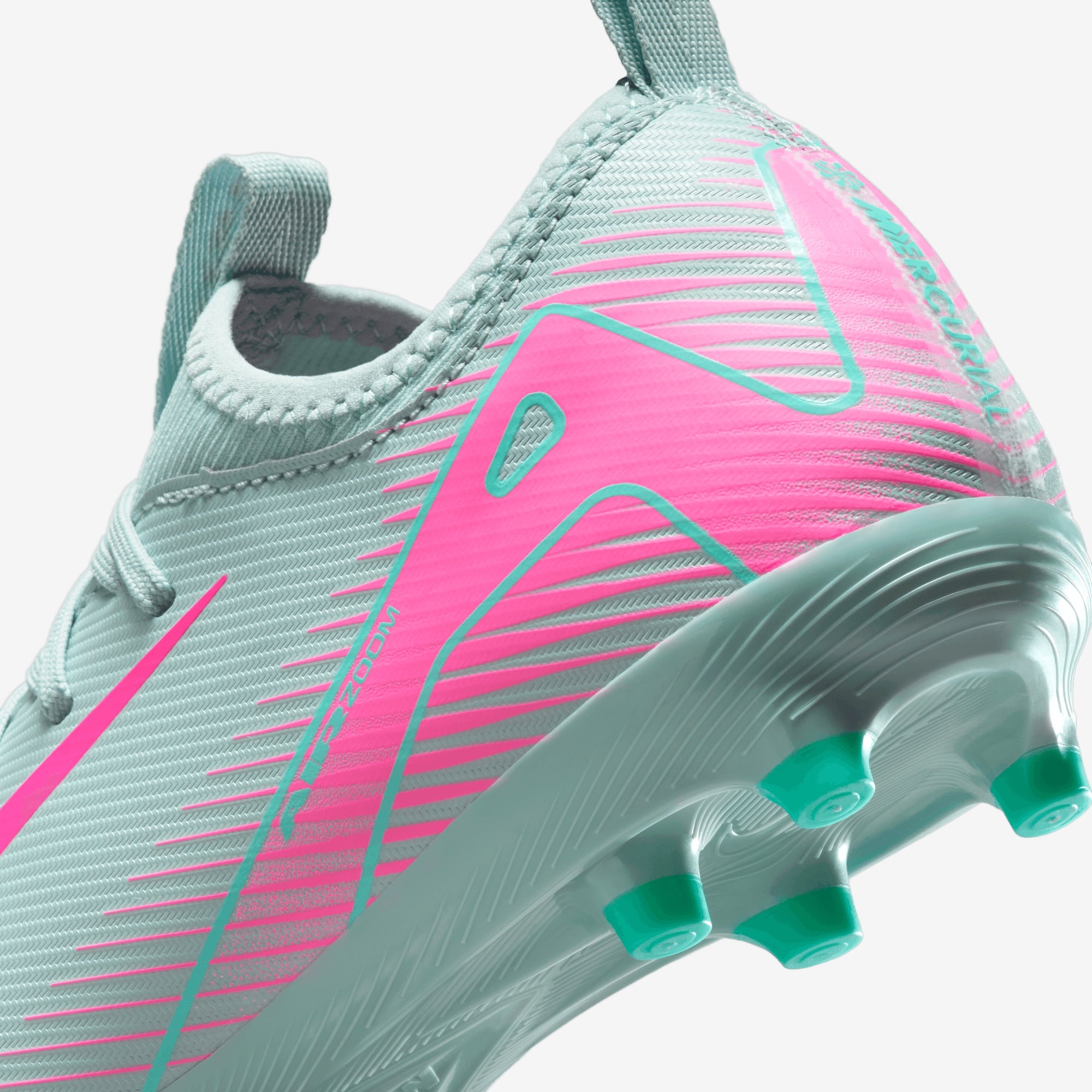 Nike Jr. Mercurial Vapor 16 Academy Little/Big Kids' MG Low-Top Soccer Cleats - Ocean Cube/Pink Blast