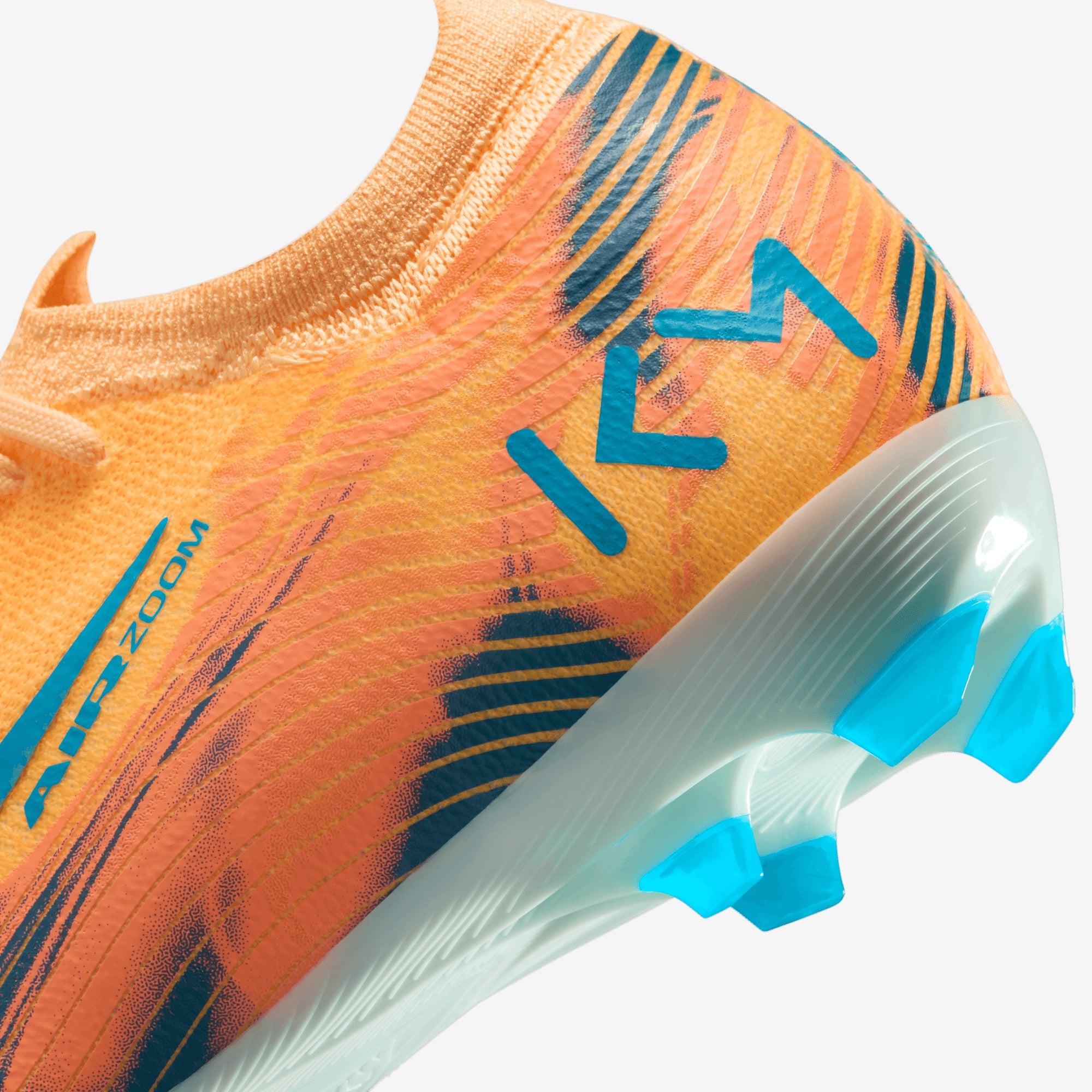 Nike Jr. Mercurial Vapor 16 Pro Kylian Mbappé Big Kids' Firm-Ground Low-Top Soccer Cleats - Melon Tint/Neo Turq-Igloo