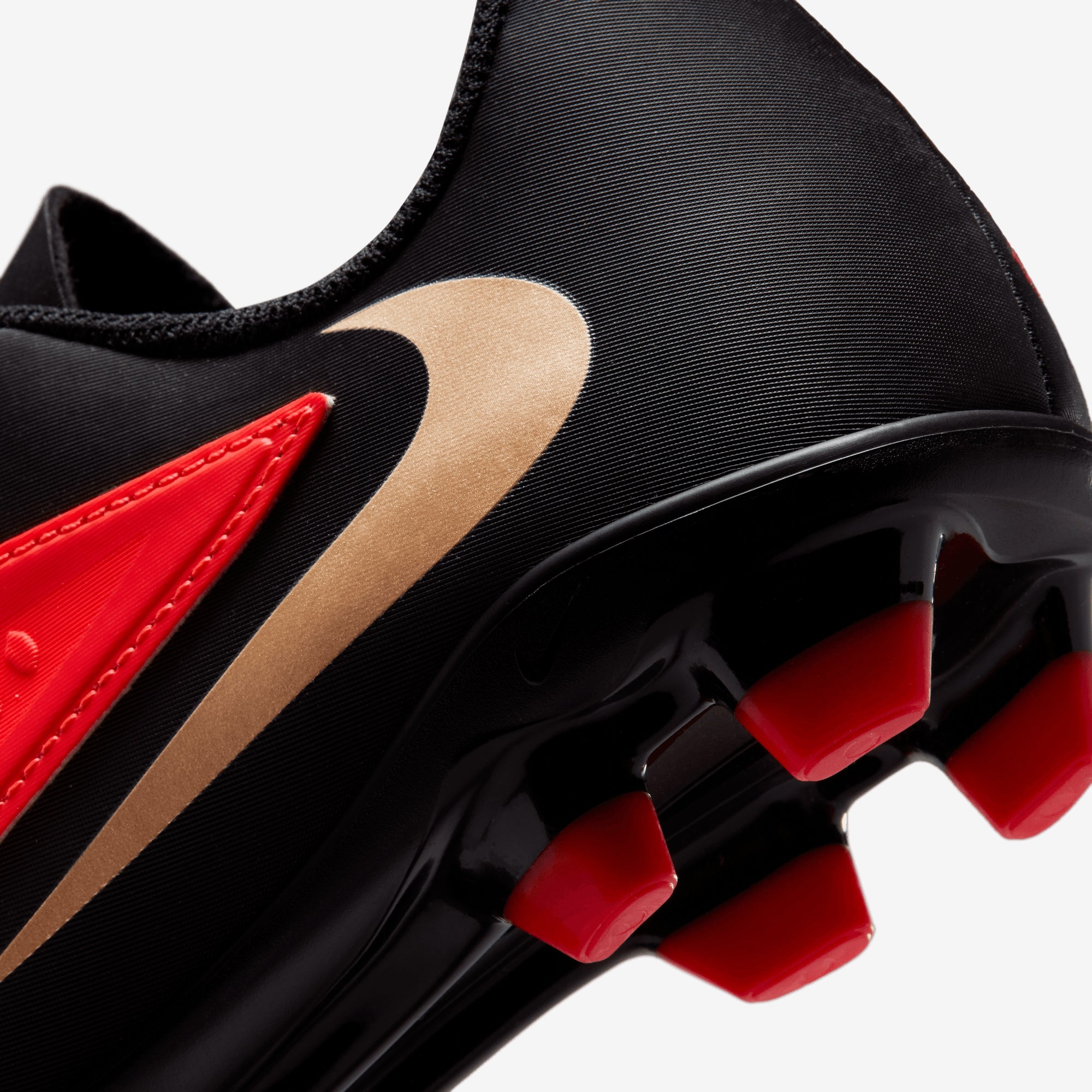 Nike Jr. Phantom 6 Low Club Big Kids' Multi-Ground Soccer Cleats - Bright Crimson/Black-Bright Crimson