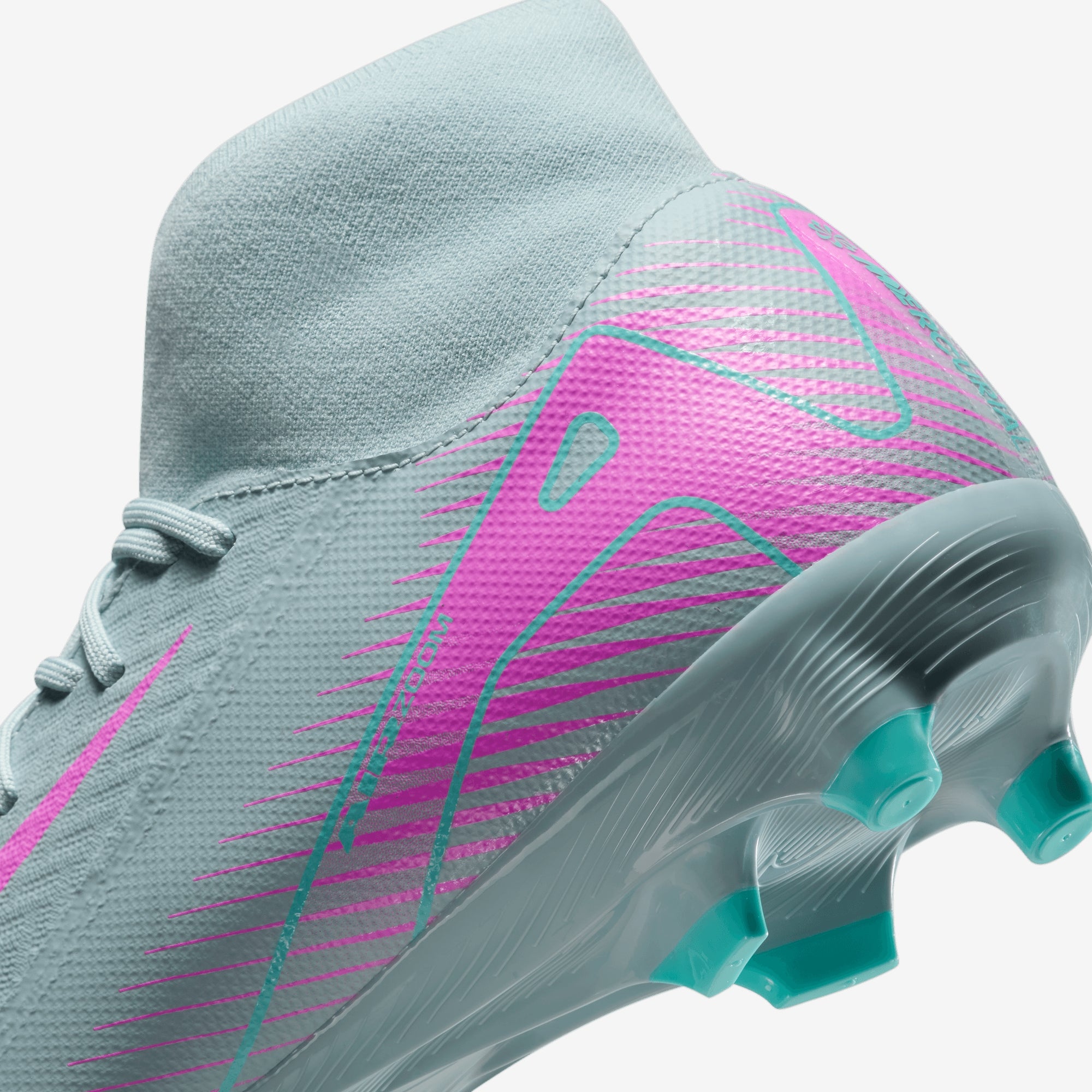 Nike Mercurial Superfly 10 Academy MG High-Top Soccer Cleats - Ocean Cube/Pink Blast