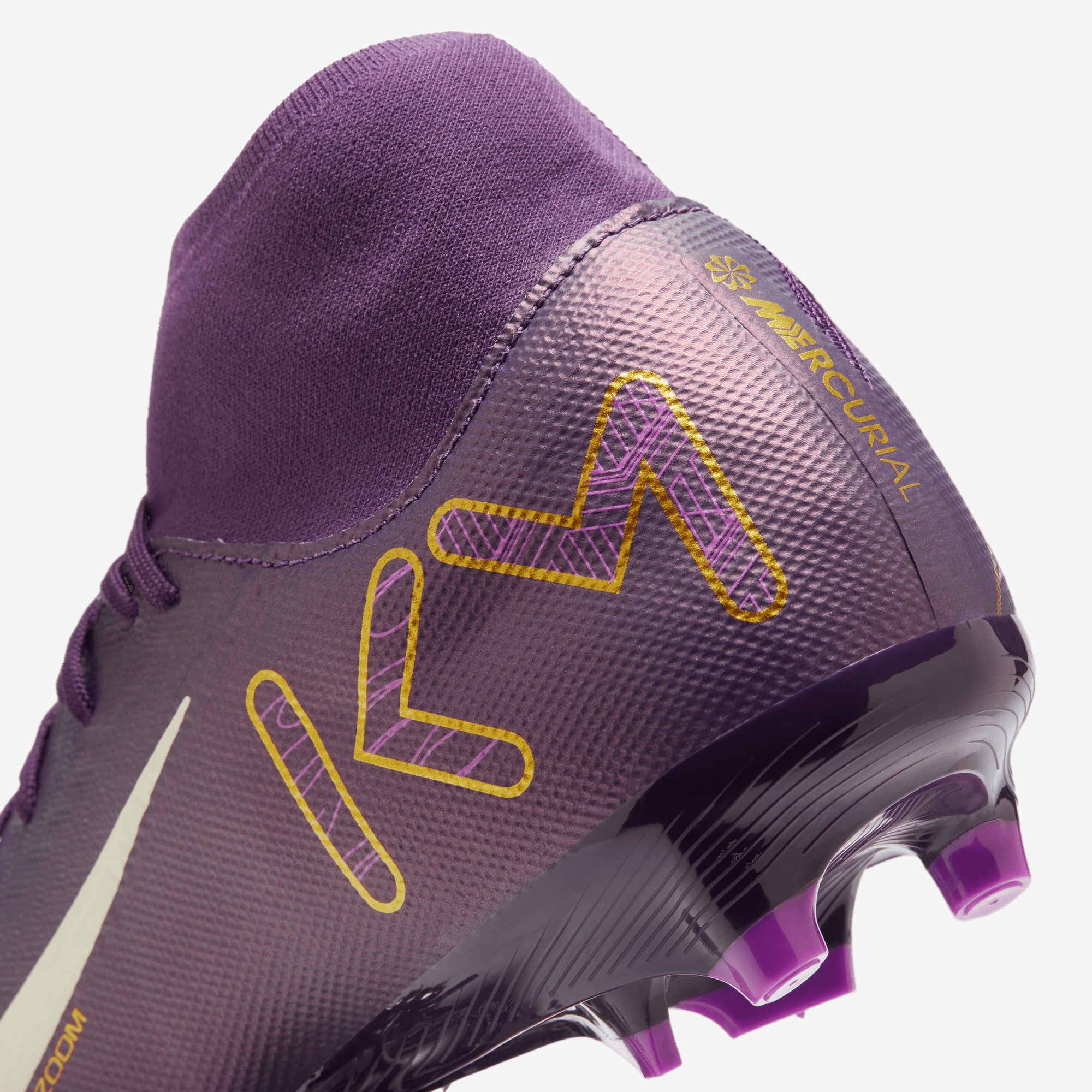 Nike Mercurial Superfly 10 Academy "Kylian Mbappé" MG High-Top Soccer Cleats - Grand Purple/Pale Ivory