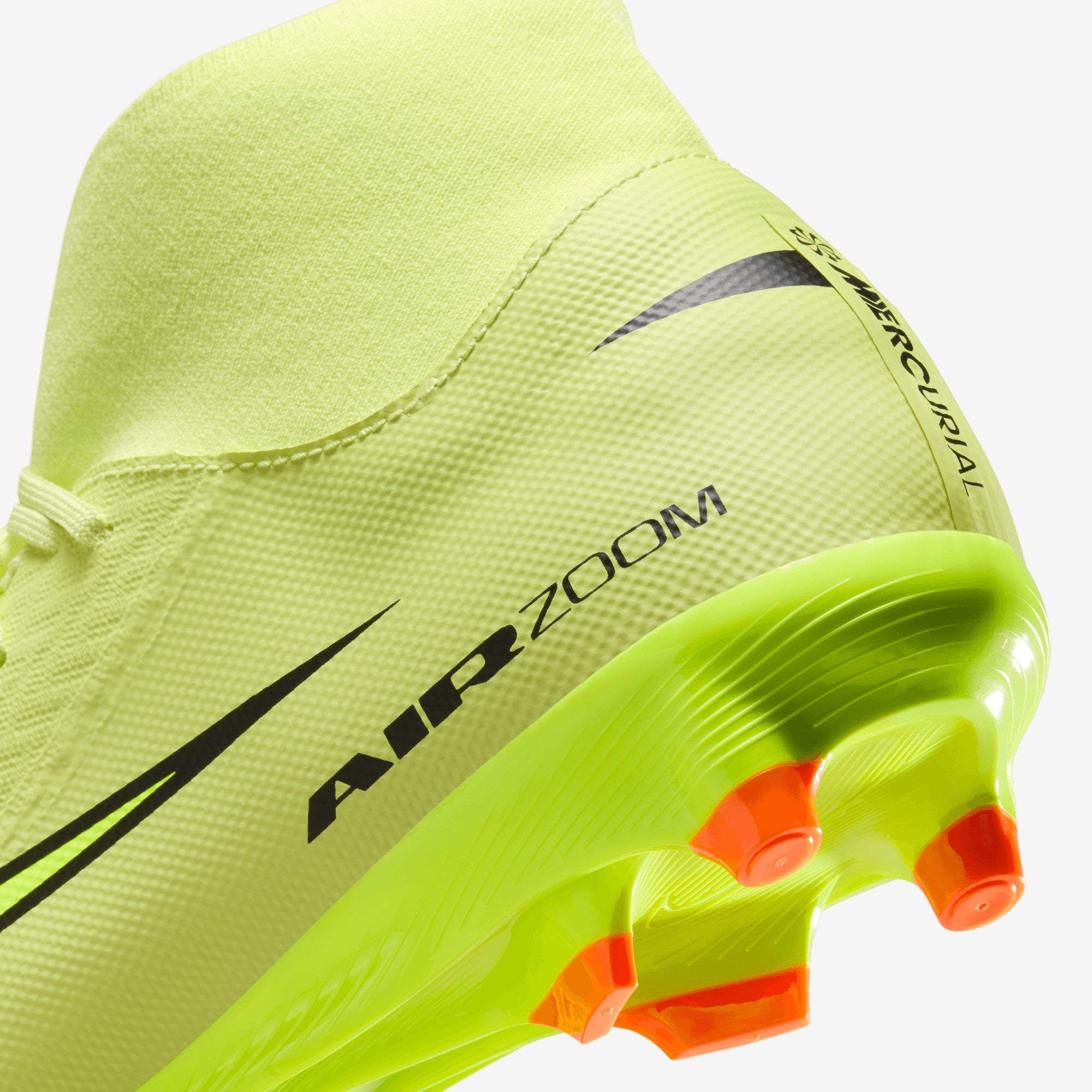 Nike Mercurial Superfly 10 Academy Multi-Ground High-Top Soccer Cleats - Limelight/Volt-Hyper Crimson