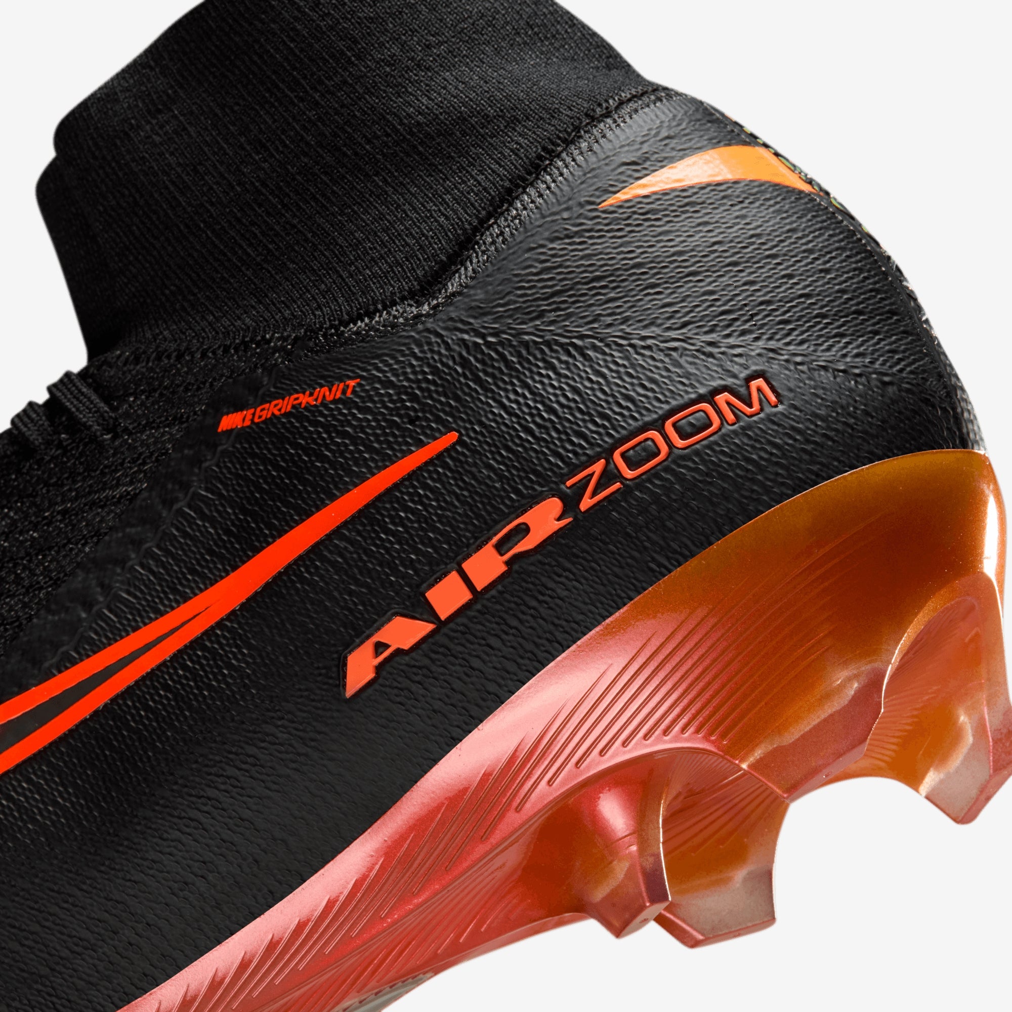 Nike Mercurial Superfly 10 Elite LV8 Firm-Ground High-Top Soccer Cleats - Black/Hyper Crimson