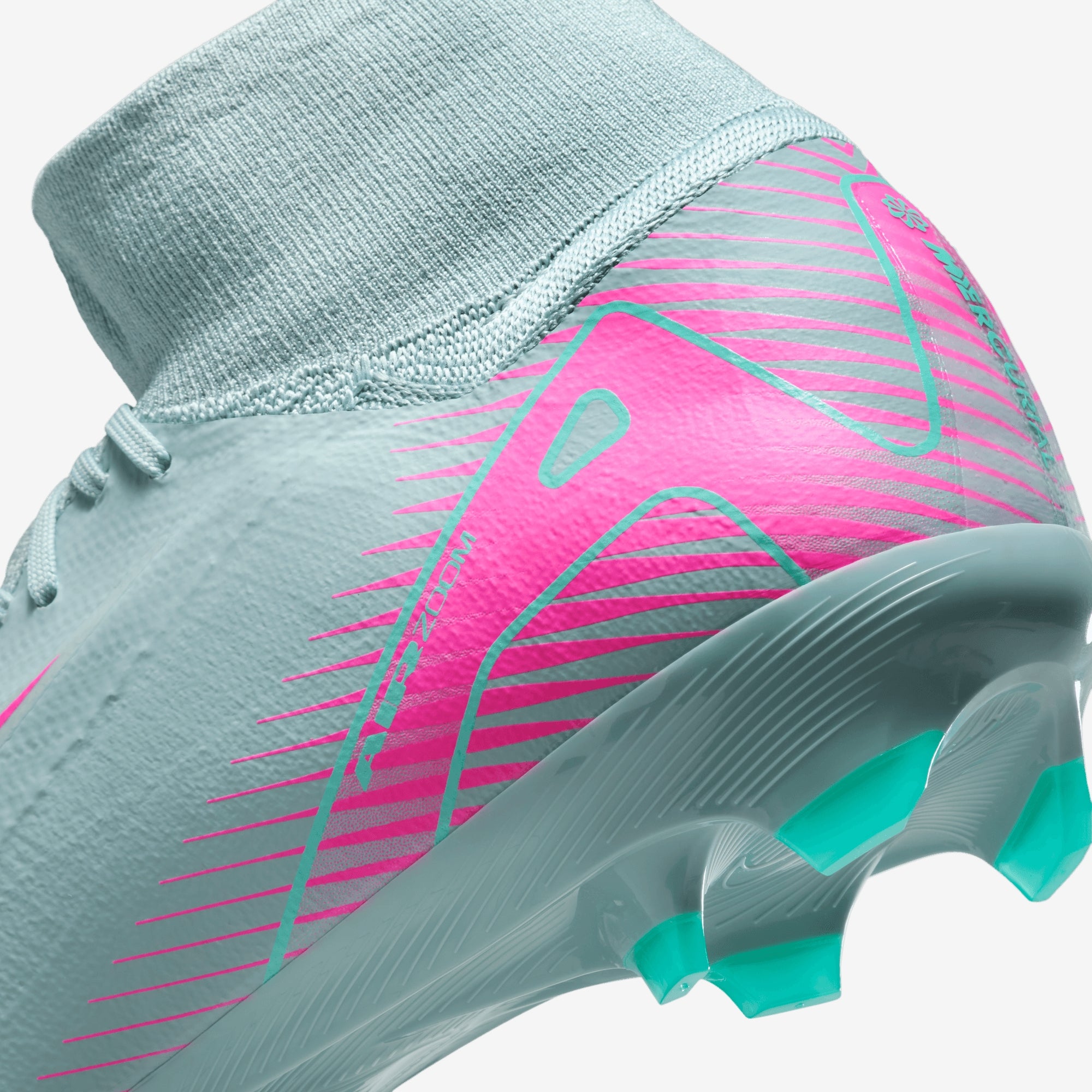 Nike Mercurial Superfly 10 Pro FG High-Top Soccer Cleats - Ocean Cube/Pink Blast