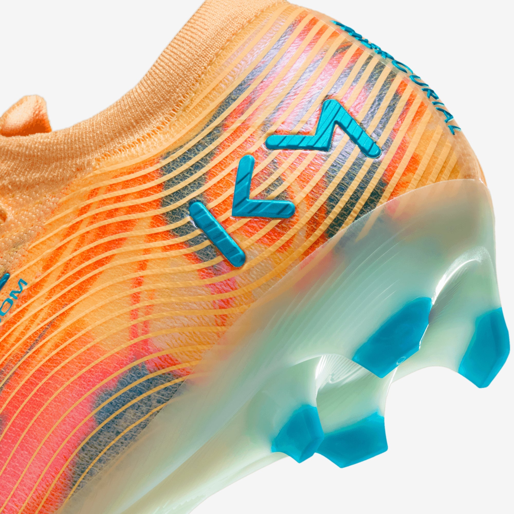 Nike Mercurial Vapor 16 Elite "Kylian Mbappé" Firm-Ground Low-Top Soccer Cleats - Melon Tint/Neo Turq-Igloo