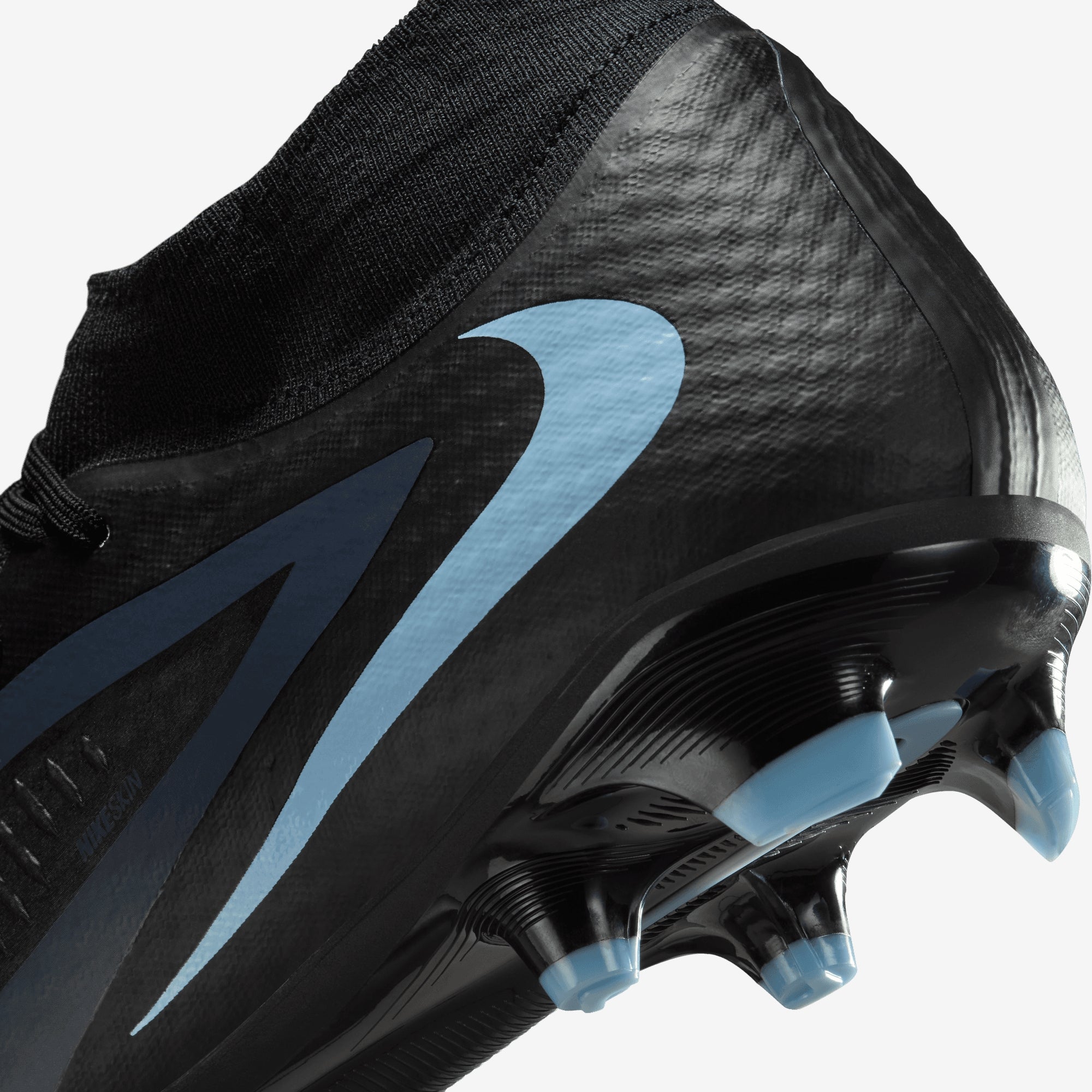 Nike Phantom 6 High Academy Multi-Ground Soccer Cleats - Black/Black