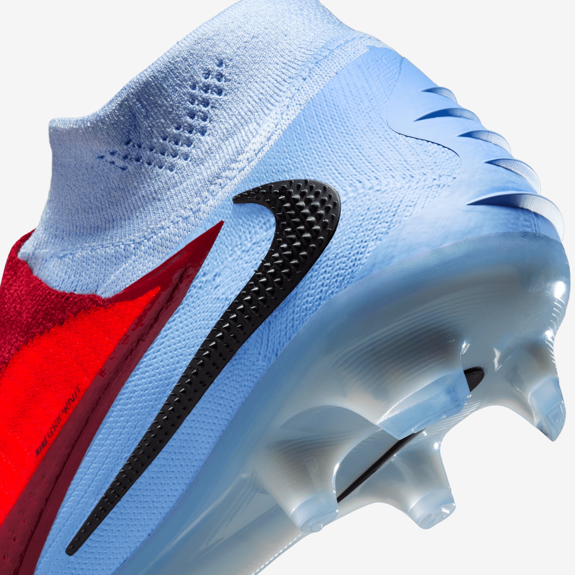 Nike Phantom 6 High Elite Firm-Ground Soccer Cleats - Royal Tint/Bright Crimson-Black