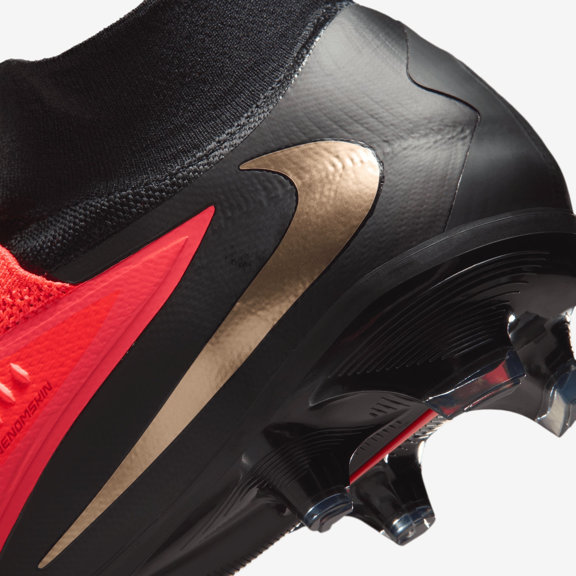 Nike Phantom 6 High Pro Firm-Ground Soccer Cleats - Bright Crimson/Blur-Black