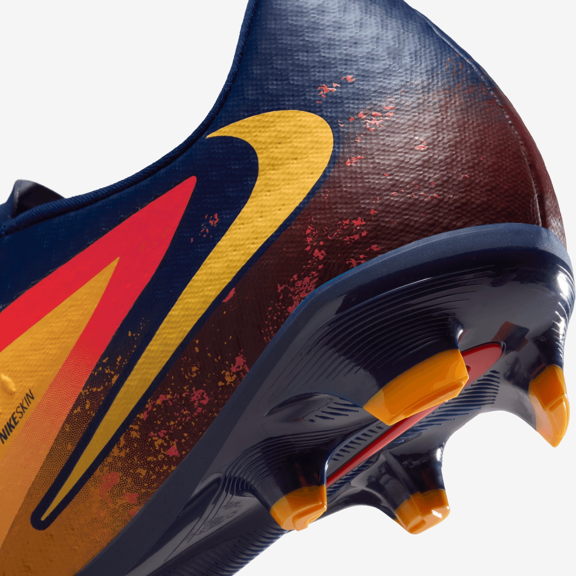 Nike Phantom 6 Low Academy "Erling Haaland" Multi-Ground Soccer Cleats - Laser Orange/Lemon Venom-Blue Void