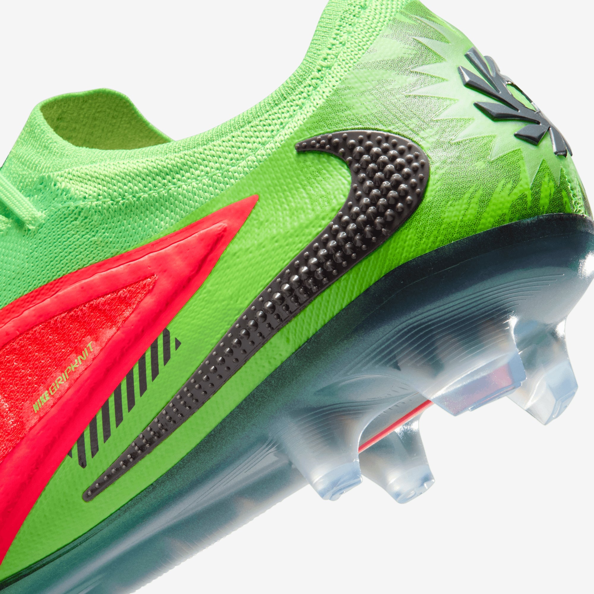 Nike Phantom 6 Low Elite Erling Haaland Firm-Ground Soccer Cleats - Hot Punch/Black-Green Strike