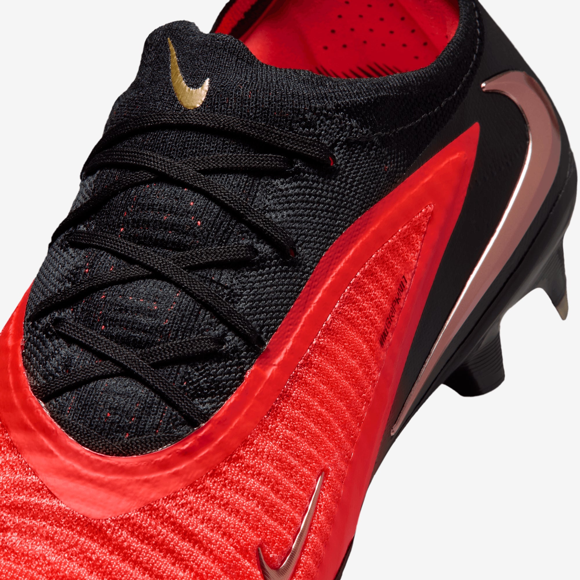 Nike Phantom 6 Low Elite Firm-Ground Soccer Cleats - Bright Crimson/Blur-Black