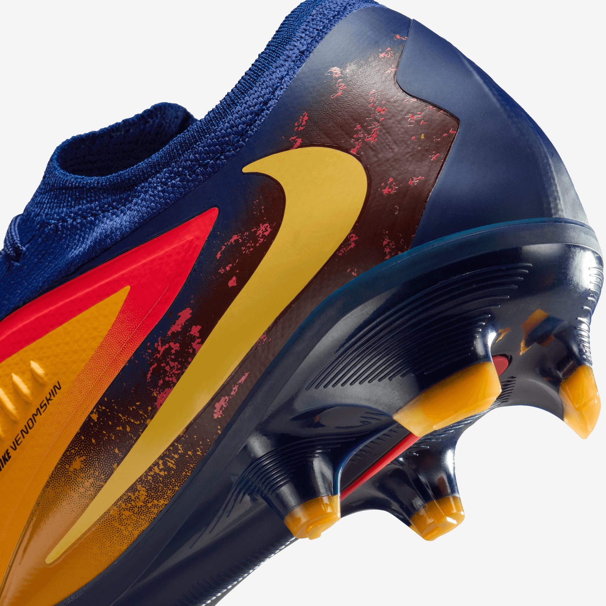 Nike Phantom 6 Low Pro "Erling Haaland" Firm-Ground Soccer Cleats - Laser Orange/Lemon Venom-Blue Void