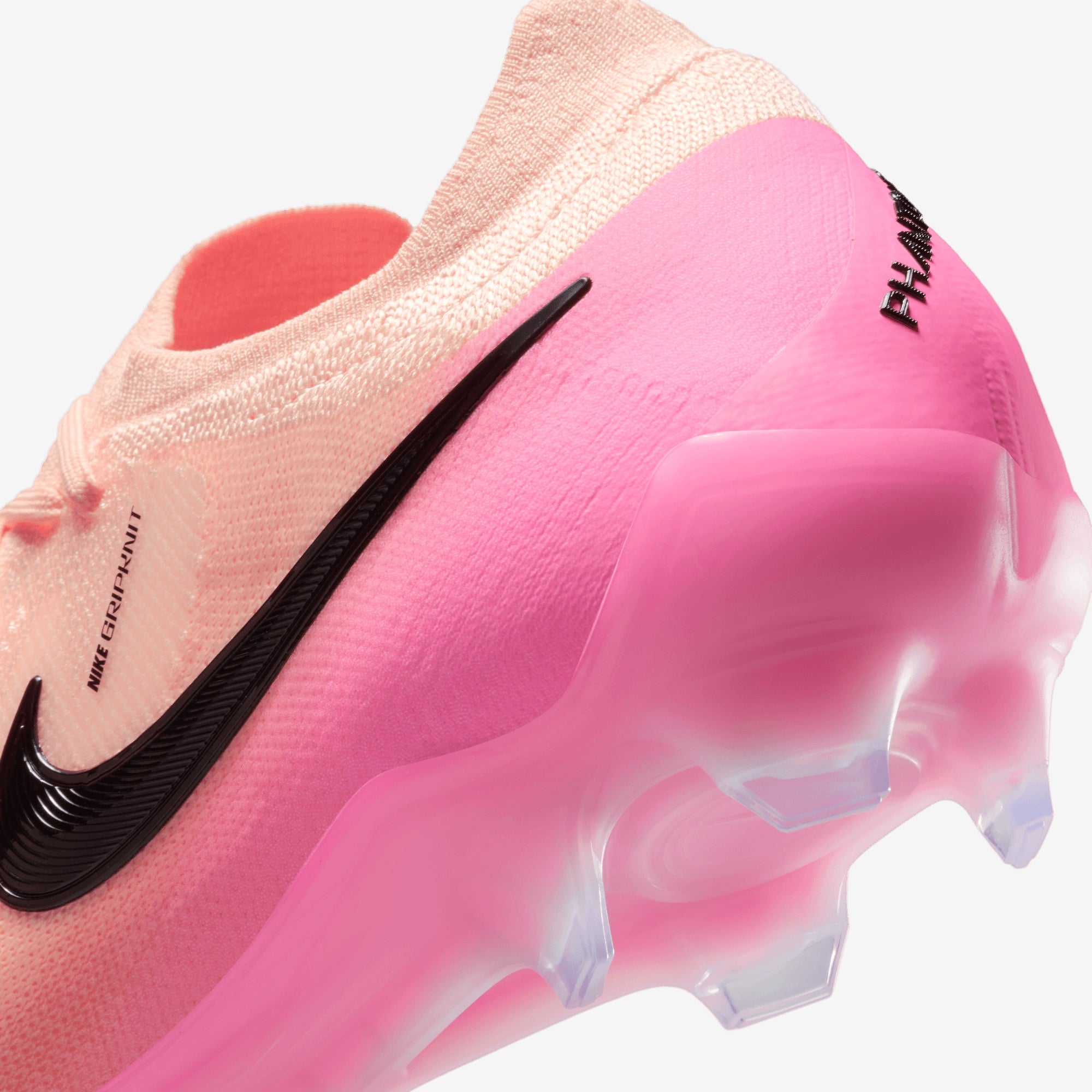 Nike Phantom GX 2 Elite FG Low-Top Soccer Cleats - Crimson Tint/Black-Pink Blast