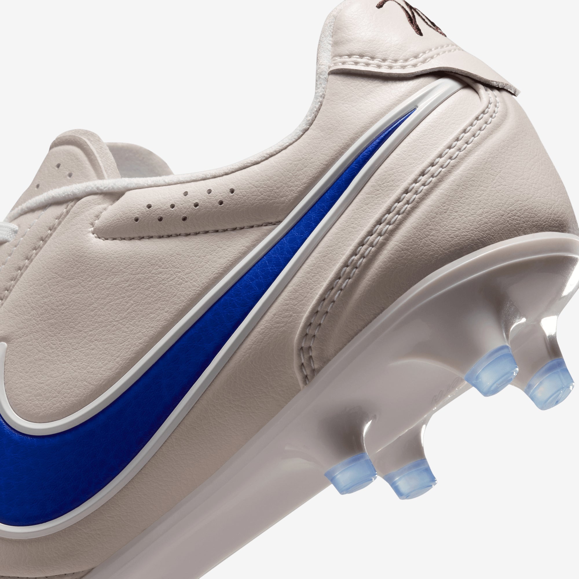 Nike Tiempo Ligera Pro Firm-Ground Low-Top Soccer Cleats - Chalk/Racer Blue-White
