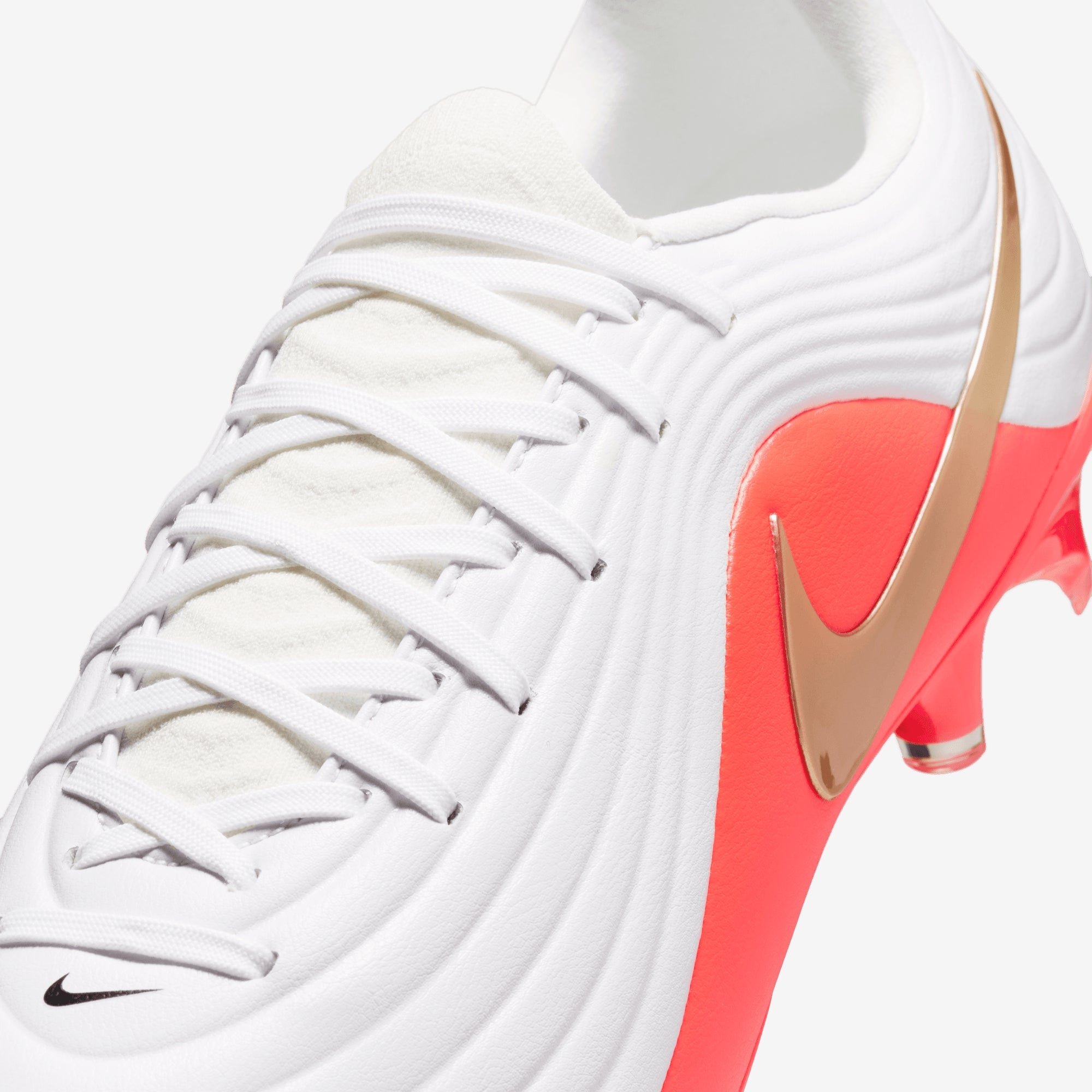 Nike Tiempo Maestro Academy Multi-Ground Low-Top Soccer Cleats - White/Blur-Bright Crimson