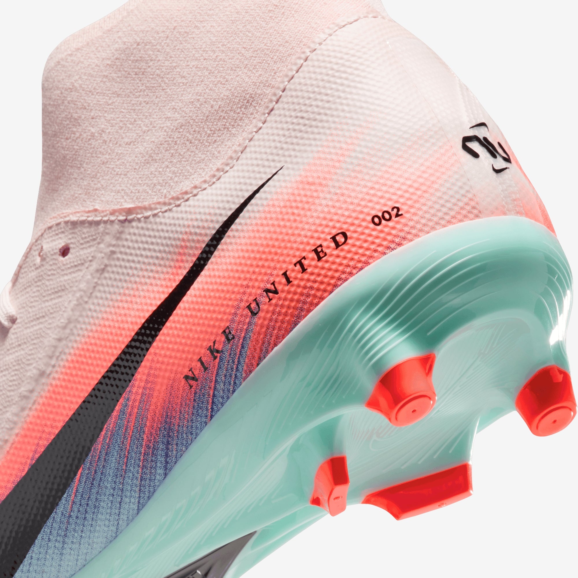 Nike United Mercurial Superfly 10 Academy Multi-Ground High-Top Soccer Cleats - Silt Red/Racer Blue