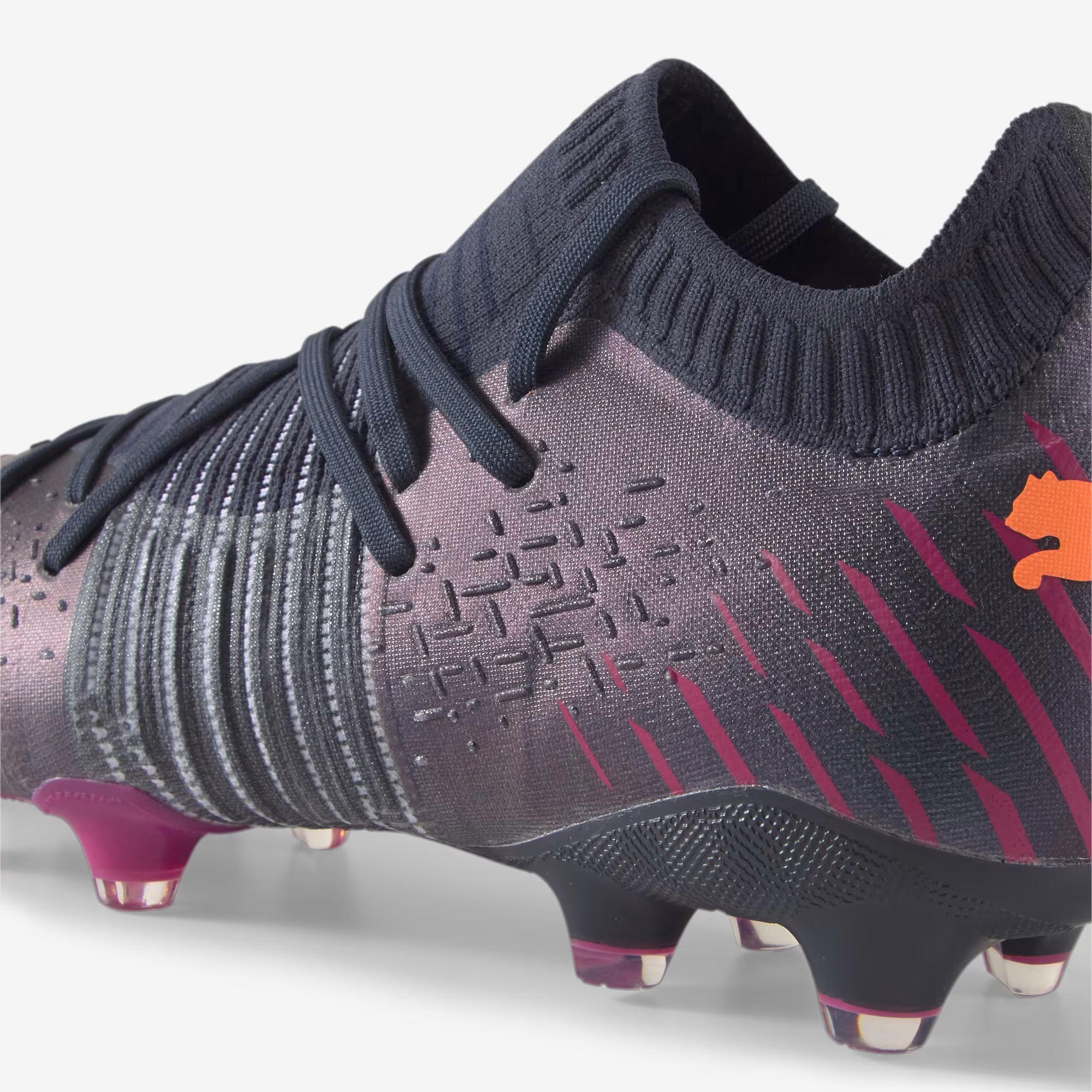 PUMA FUTURE 1.2 Firm/Artificial-Ground Low-Top Soccer Cleats - Parisian Night-Neon Citrus-Festival Fuchsia
