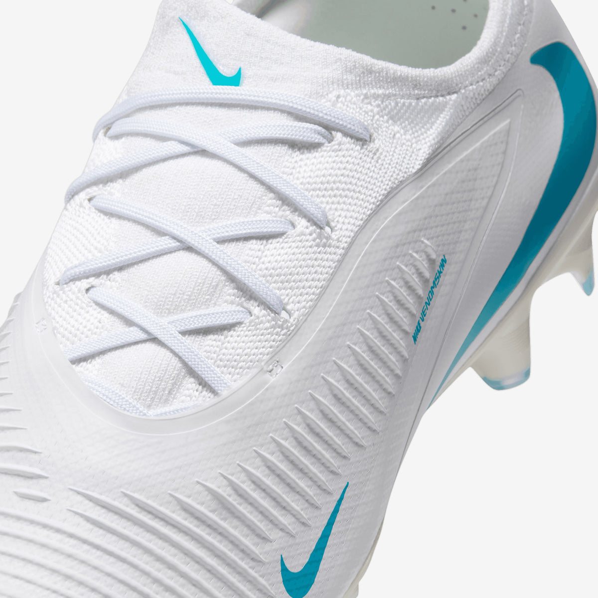 Nike Phantom 6 Low Pro Firm-Ground Soccer Cleats - White/Dusty Cactus-White