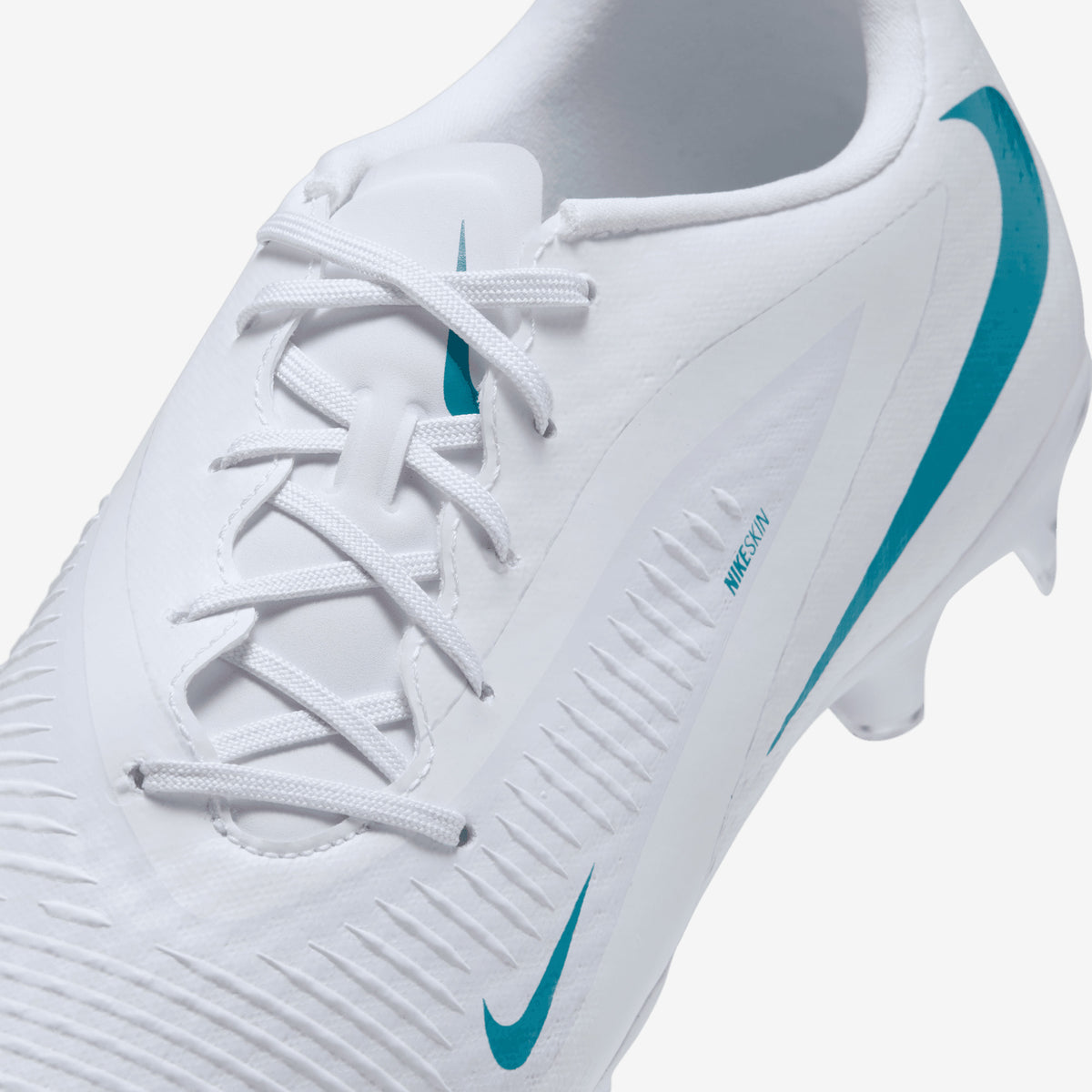 Nike Phantom 6 Low Academy Multi-Ground Soccer Cleats - White/Dusty Cactus-White