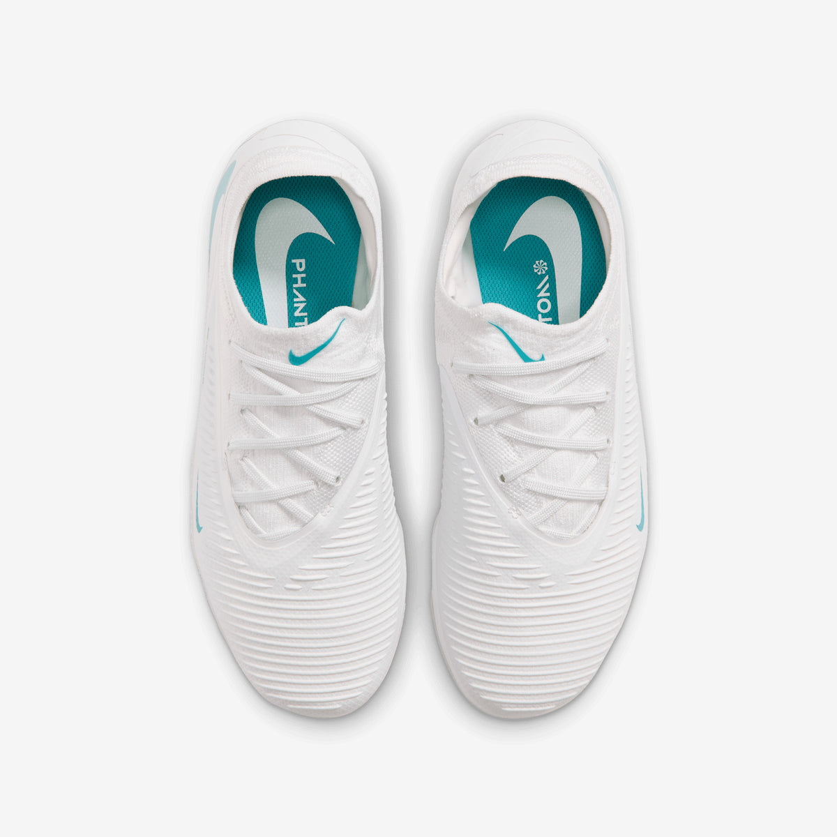 Nike Jr. Phantom 6 Low Pro Big Kids' Multi-Ground Soccer Cleats - White/Dusty Cactus-White