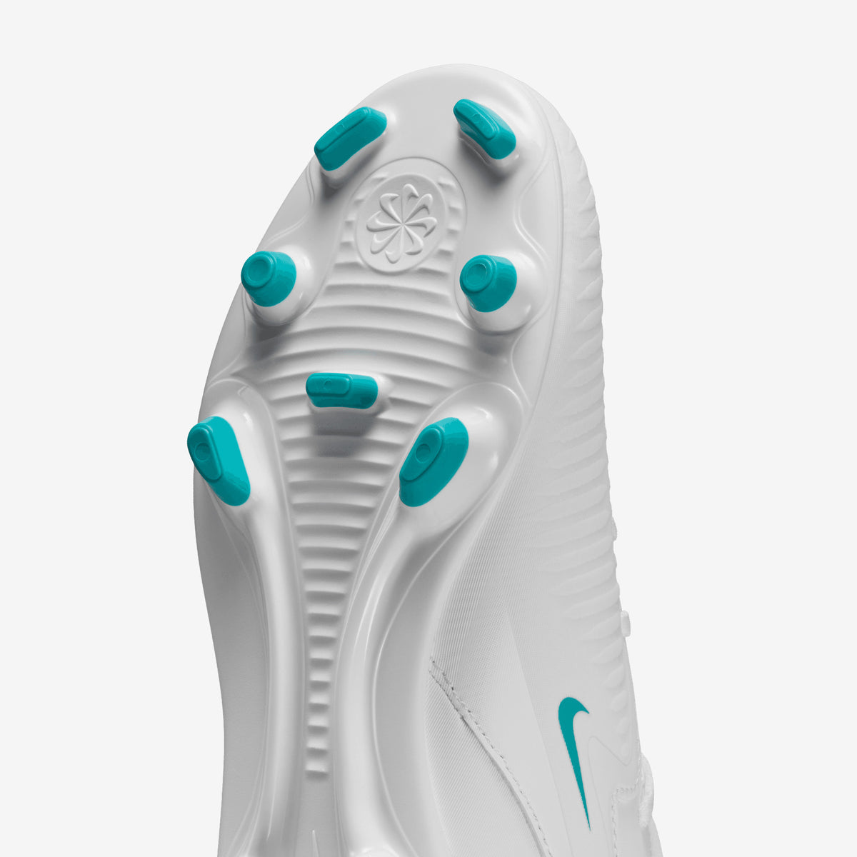 Nike Jr. Phantom 6 High Club Big Kids' Multi-Ground Soccer Cleats - White/Dusty Cactus-White