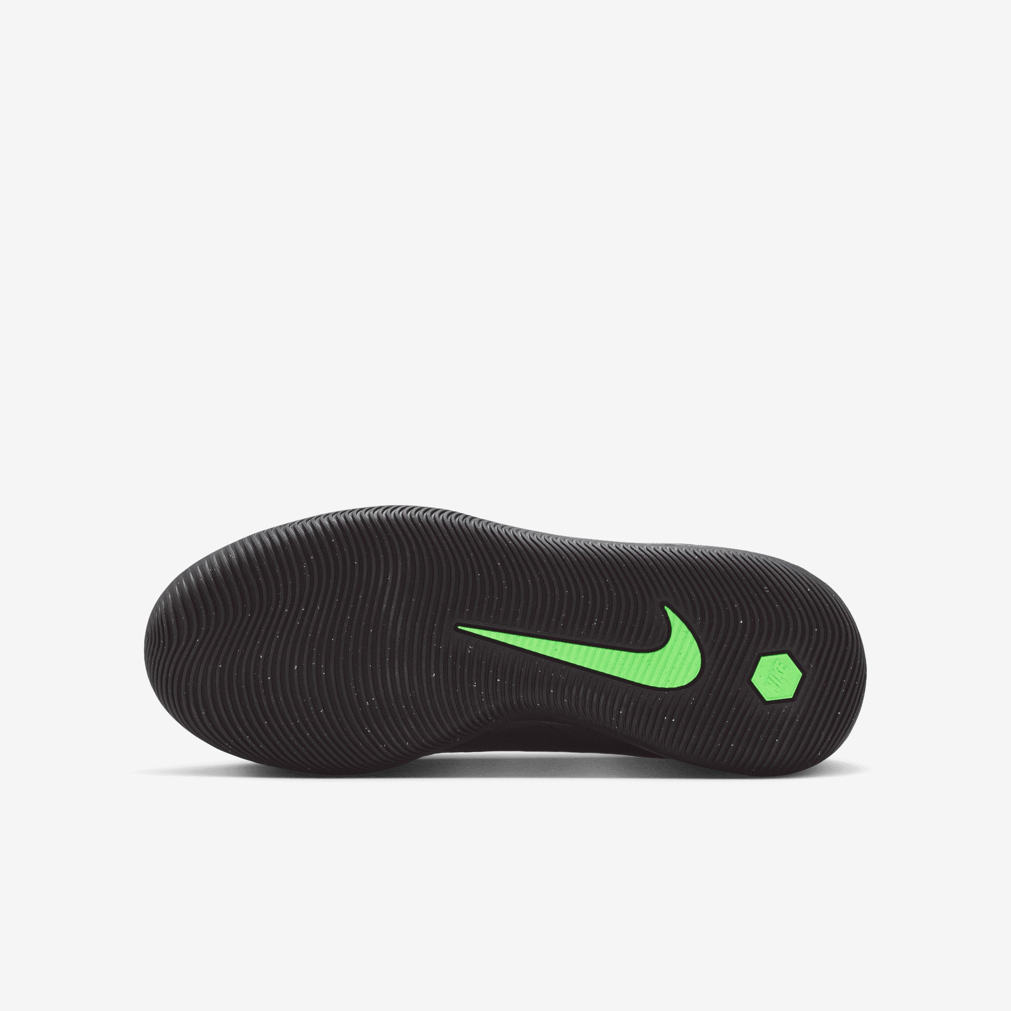 Nike Jr. Phantom 6 Low Academy Big Kids' Indoor/Court Soccer Shoes - Black/Illusion Green-Black