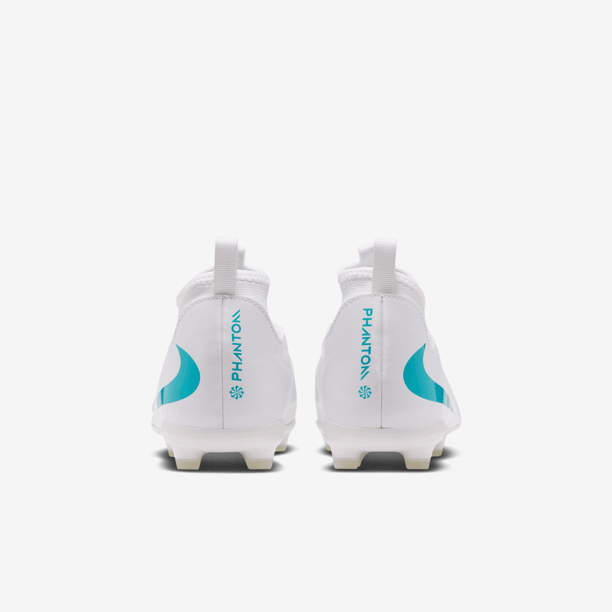 Nike Jr. Phantom 6 High Academy Big Kids' Multi-Ground Soccer Cleats - White/Dusty Cactus-White